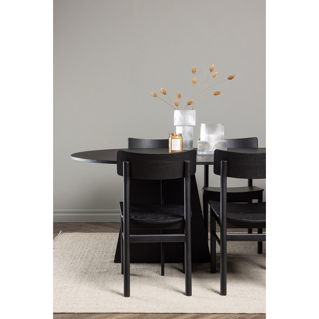 Spisegruppe Venture Home Bootcut Oval med 6st Montros Spisestoler