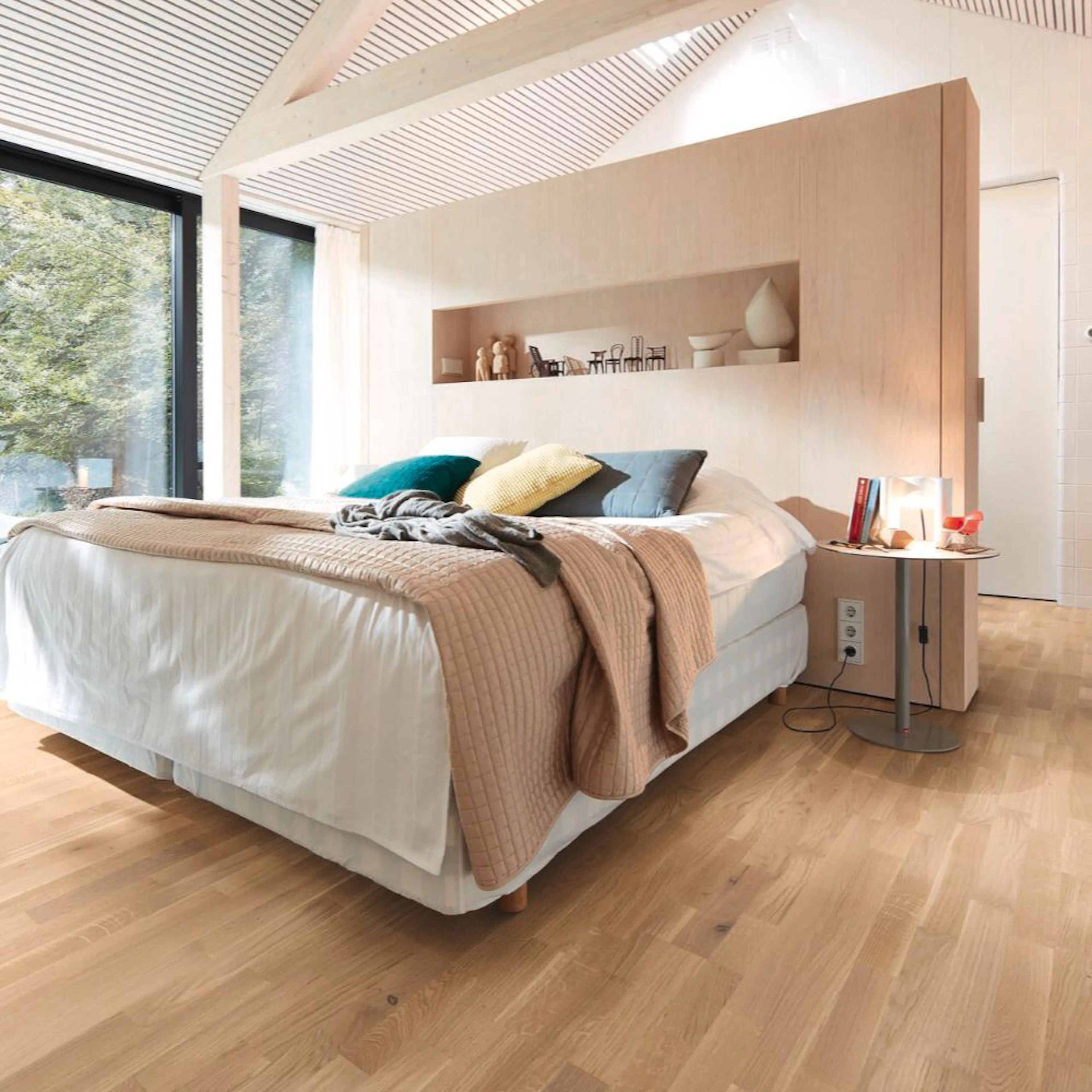 Parkettgolv MeisterParquet. longlife PC 200 Cream oak lively 09037