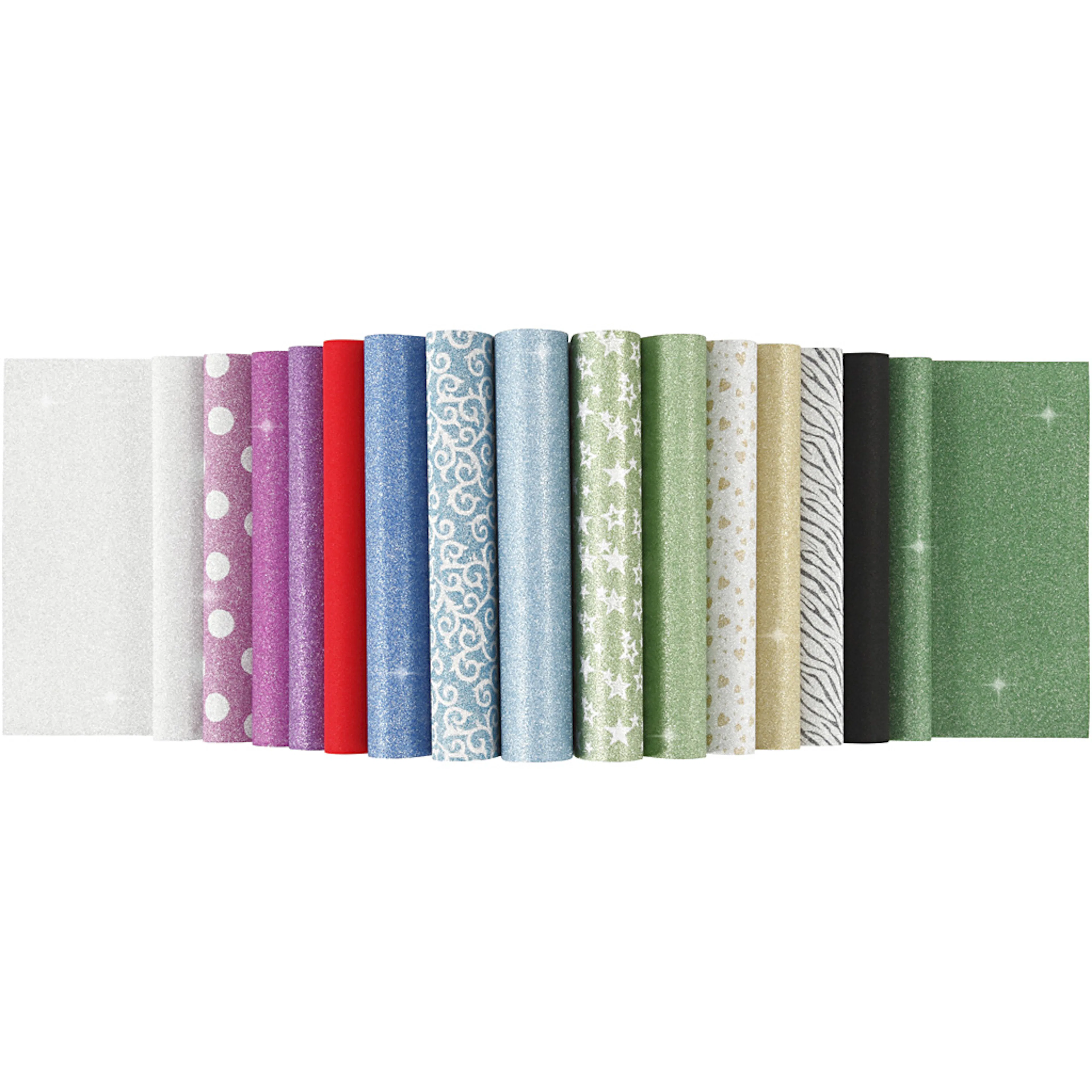 Glitterpapir Creativ Company i Blokk A4 210x297 mm 150 g 30 Ark/ 1 stk