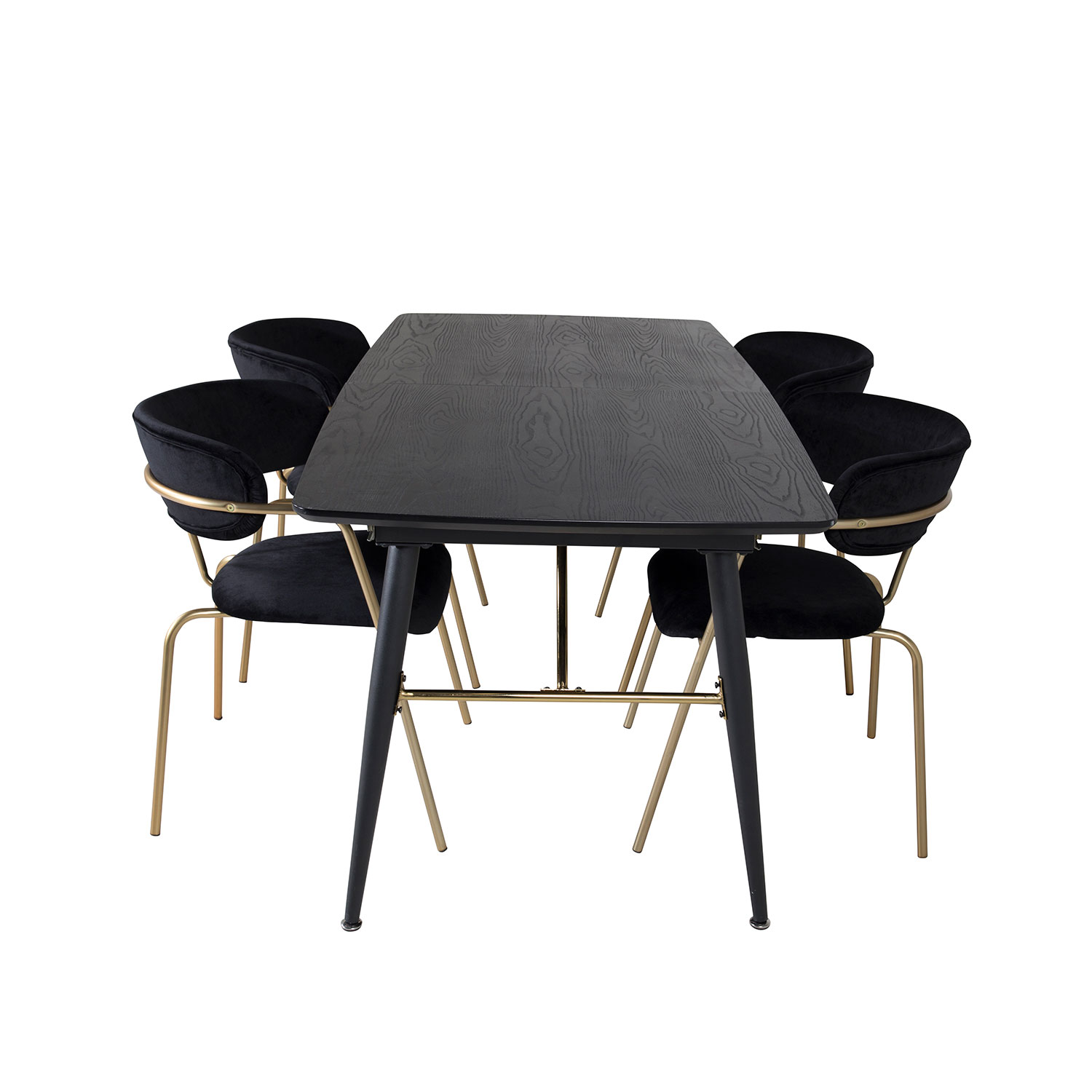 Spisegruppe Venture Home Gold med 4 Arrow Stoler