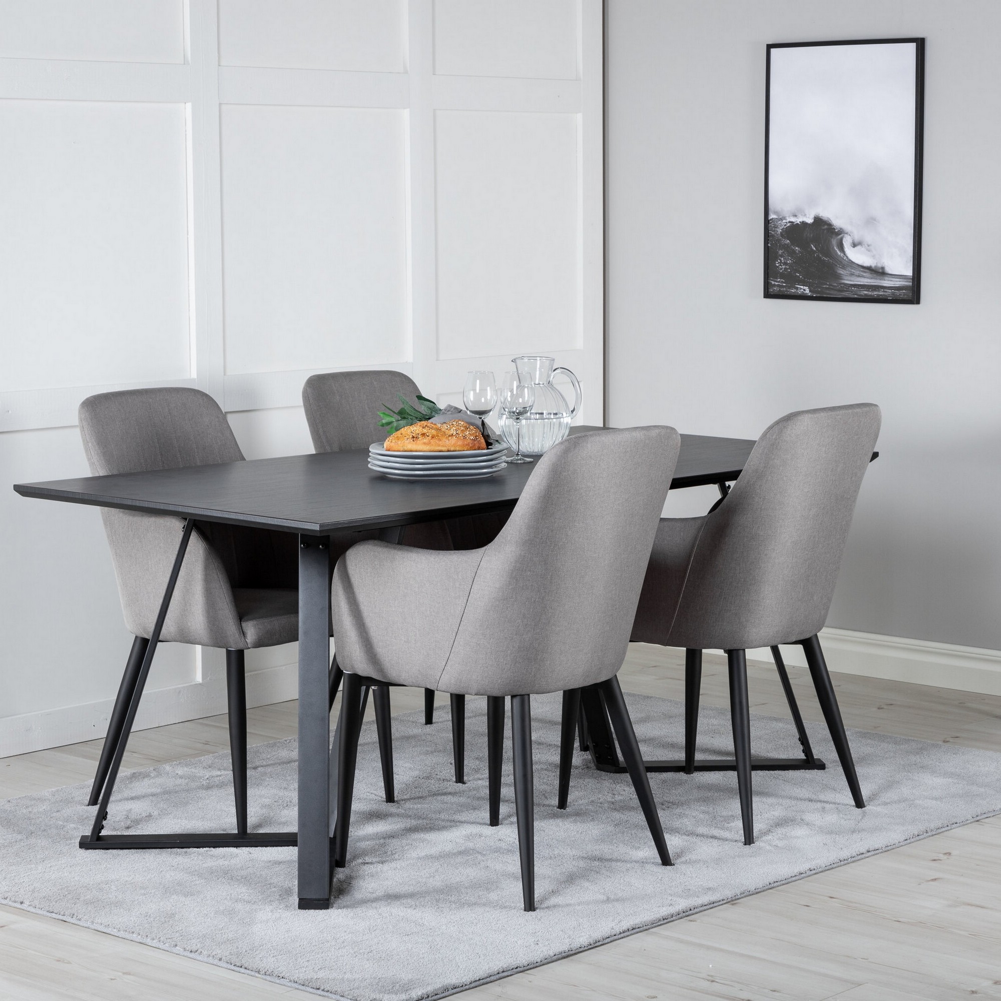 Spisegruppe Venture Home Marina med 4stk Comfort Stoler