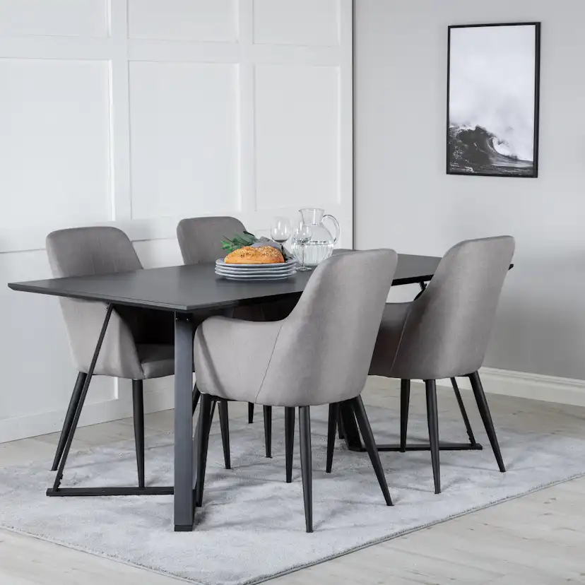 Spisegruppe Venture Home Marina med 4stk Comfort Stoler