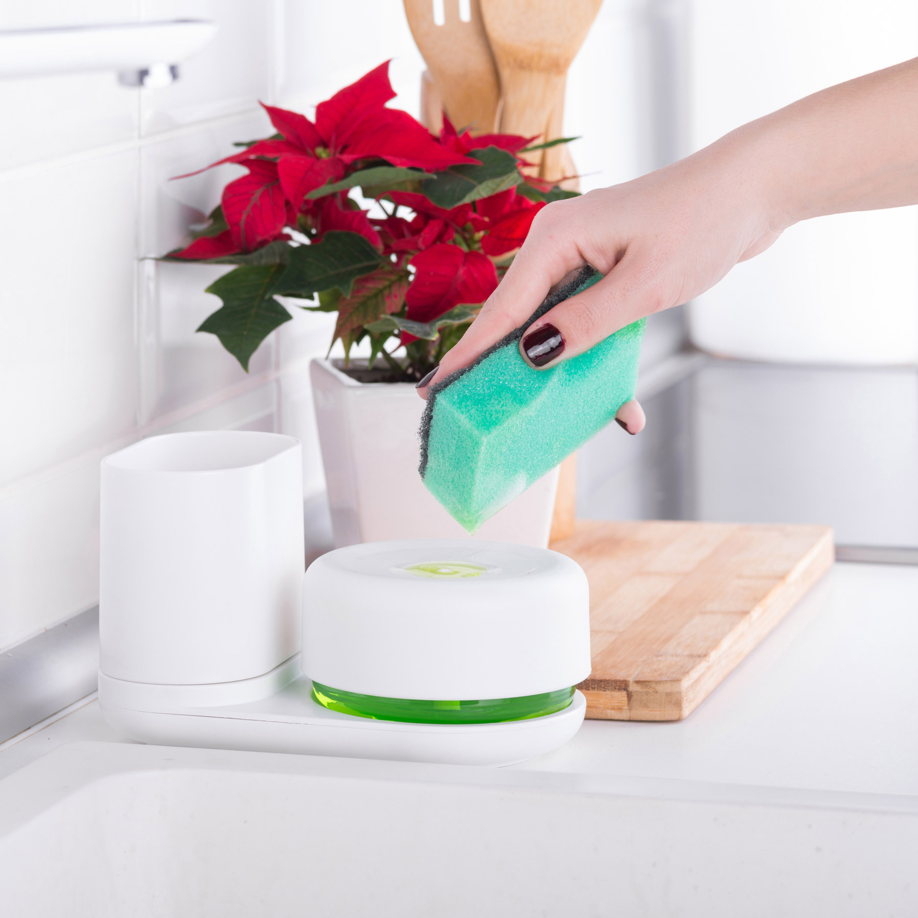 Diskmedelspump Bosign Do-Dish Caddy Compact Vit