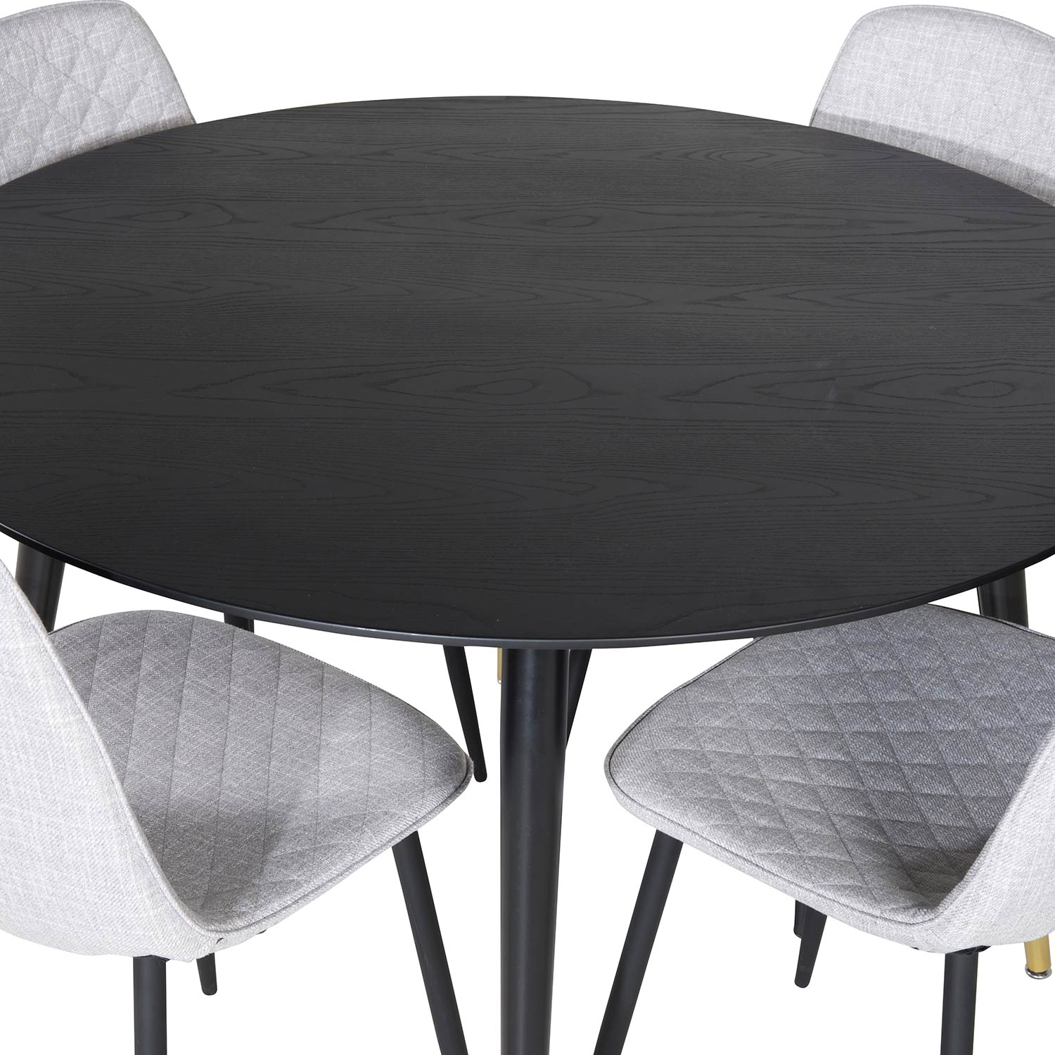 Spisegruppe Venture Home Dipp Ø115 cm med 4 Polar Stoler