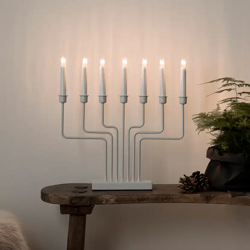 Adventstake Gnosjö Konstsmide Rak 7L Tråder på Fot
