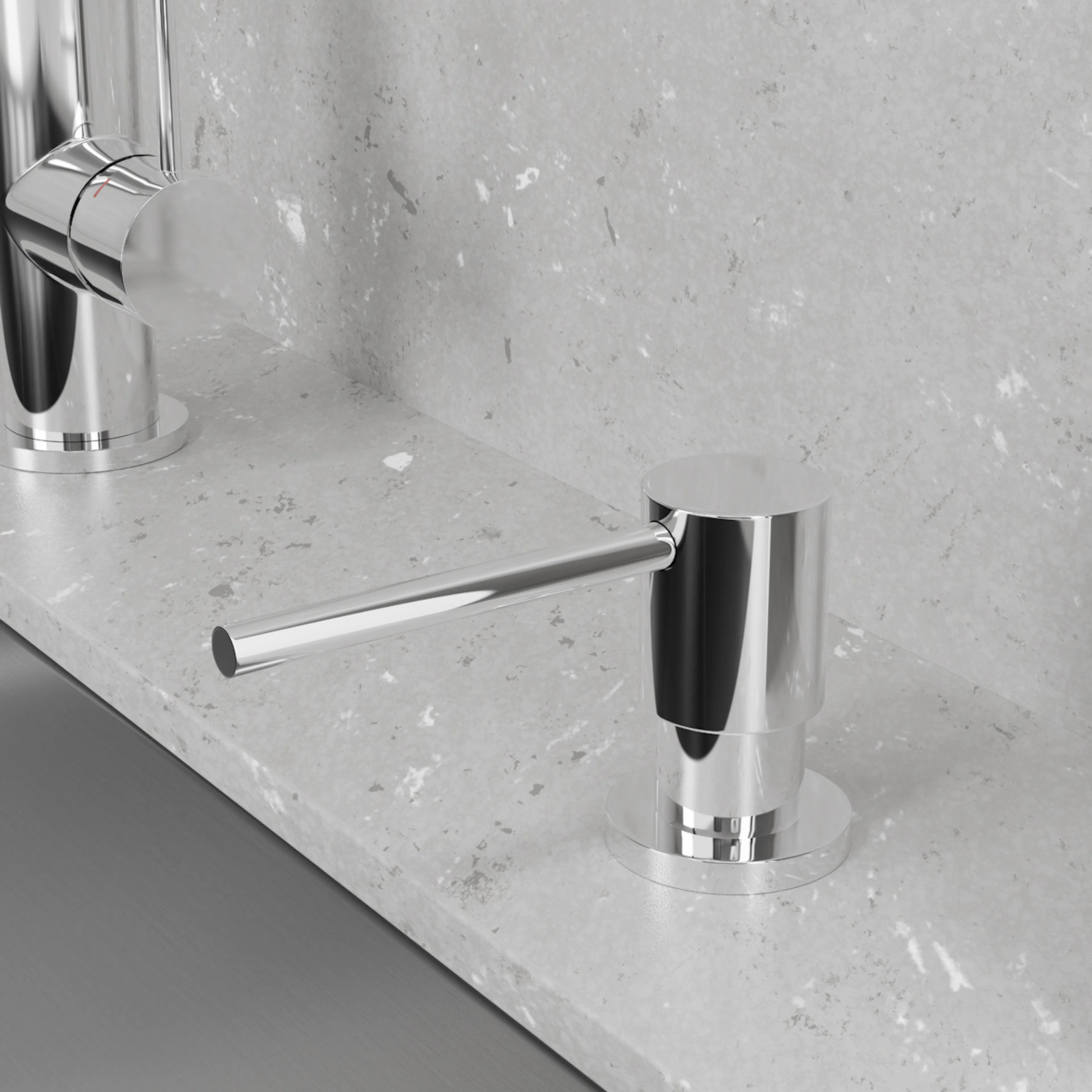 Diskmedelspump Clean Dispenser Classic Rostfri Blank