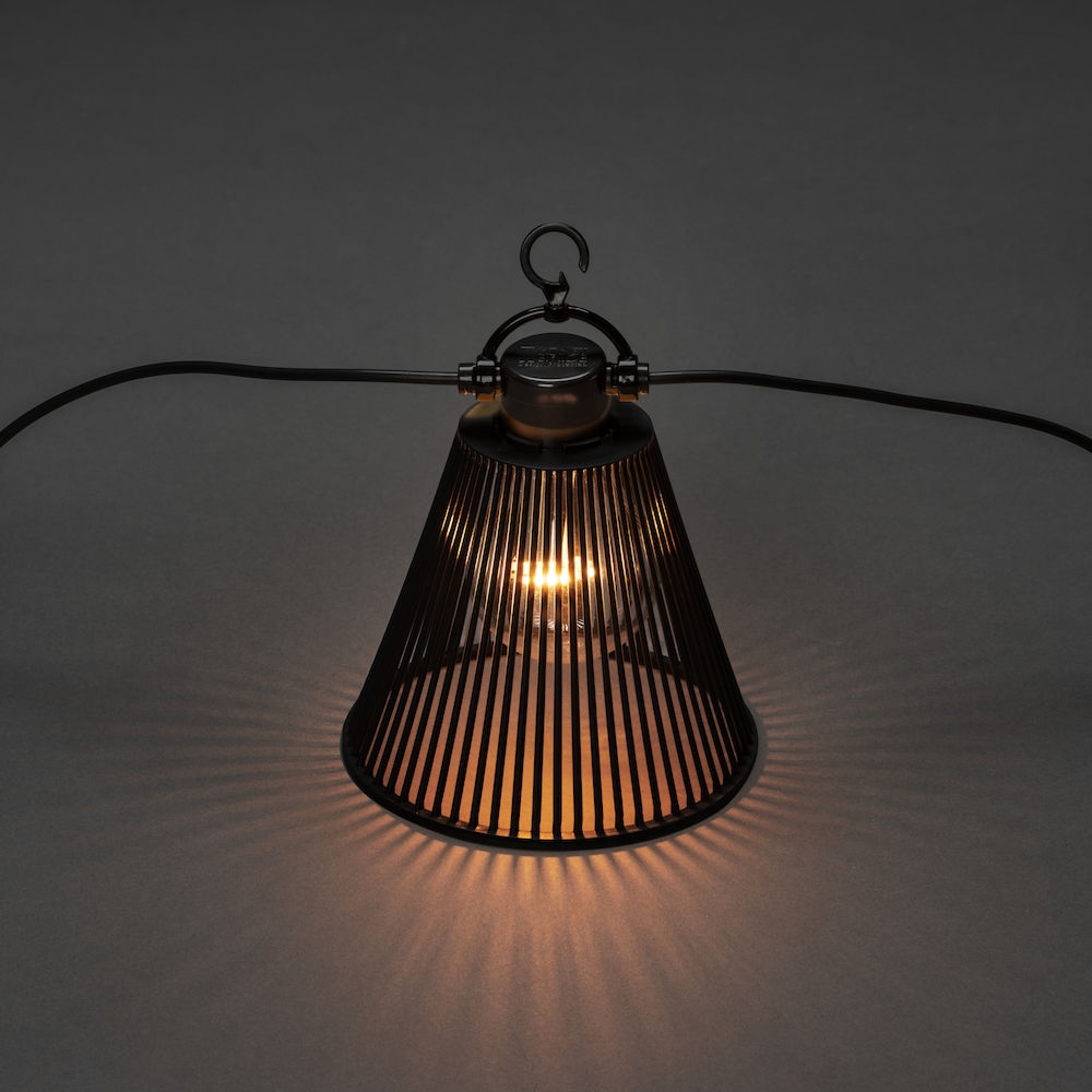 Tilleggslenke Gnosjö Konstsmide E27 10 Amber LED Skjermer