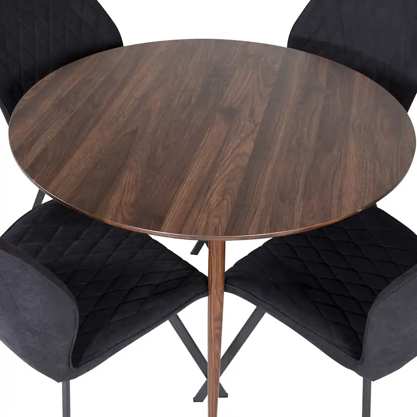Spisegruppe Venture Home Plake med 4 Geneva Stoler Rundt