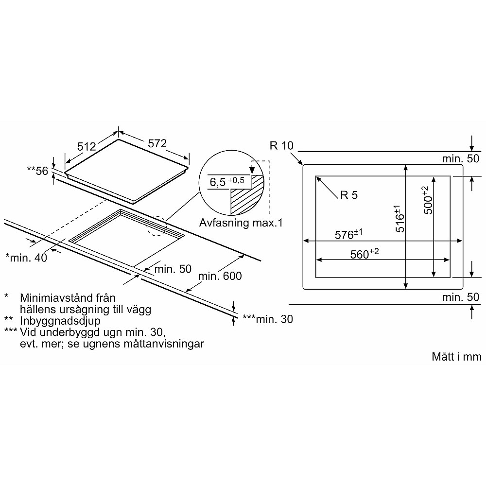 Induksjonstopp Bosch Serie 8 PXE601DC1E med PerfectFry-Sensor
