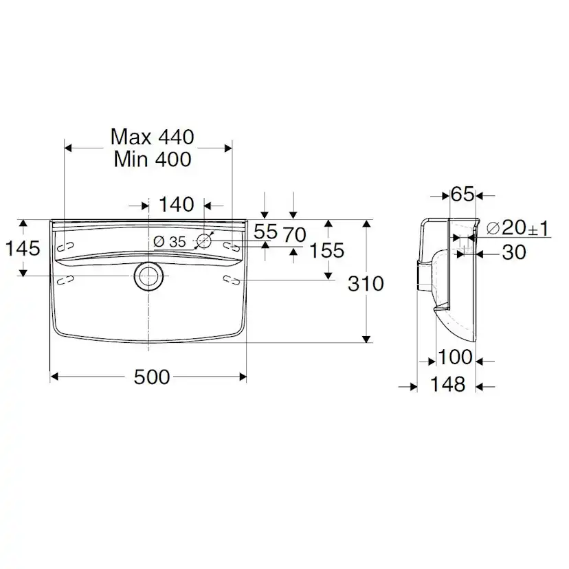 Servant Ifö Spira 50 cm