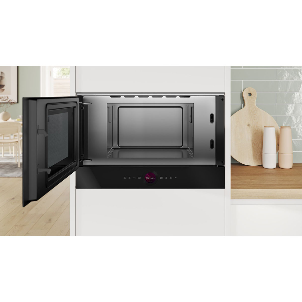 Bosch inbyggnadsmikro Serie 8 BFL7221B1 Sort