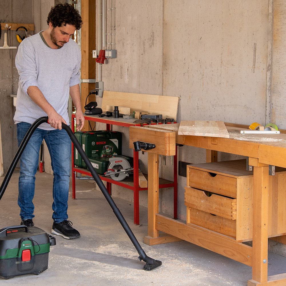 Industriell støvsuger Bosch Power Tools AdvancedVac 18V-8 Våt-/Tørrsuger 8L med Blåsefunksjon