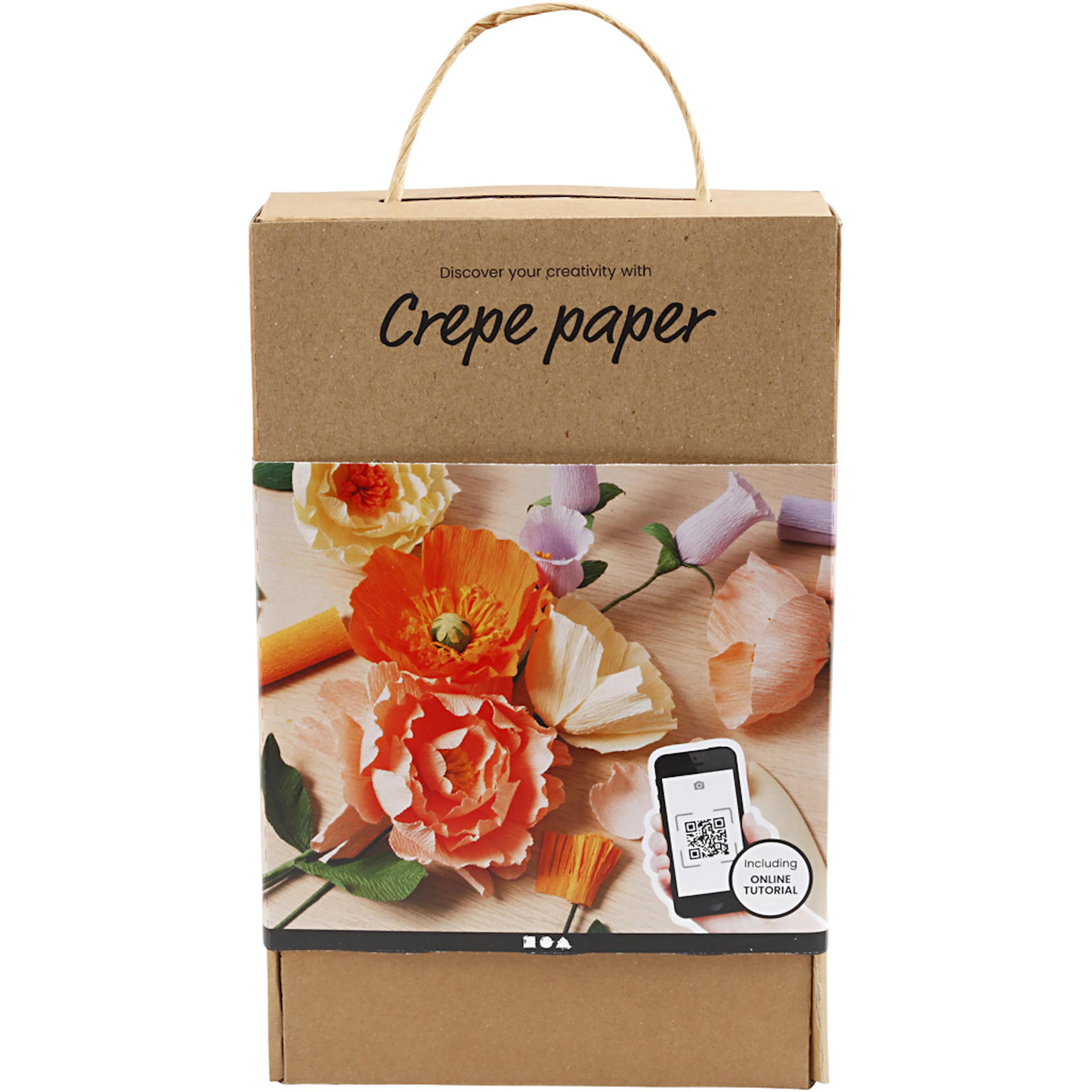 Materiellsett Creativ Company Start DIY Kit Kreppapir Ass Farger