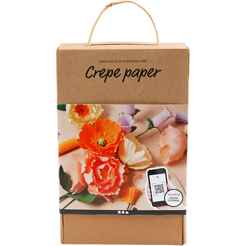 Materiellsett Creativ Company Start DIY Kit Kreppapir Ass Farger