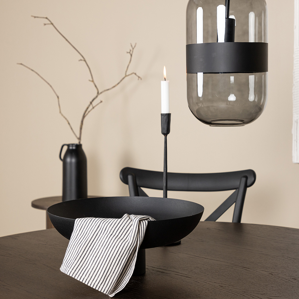 Spisegruppe furniture/fashion Stone Rund med 4 Crosett Stoler