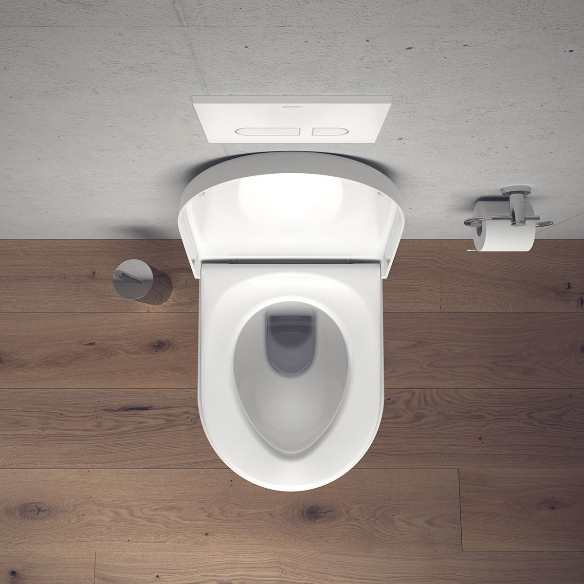 Vegghengt Toalett Duravit Starck 3 Rimless med Toalettsete