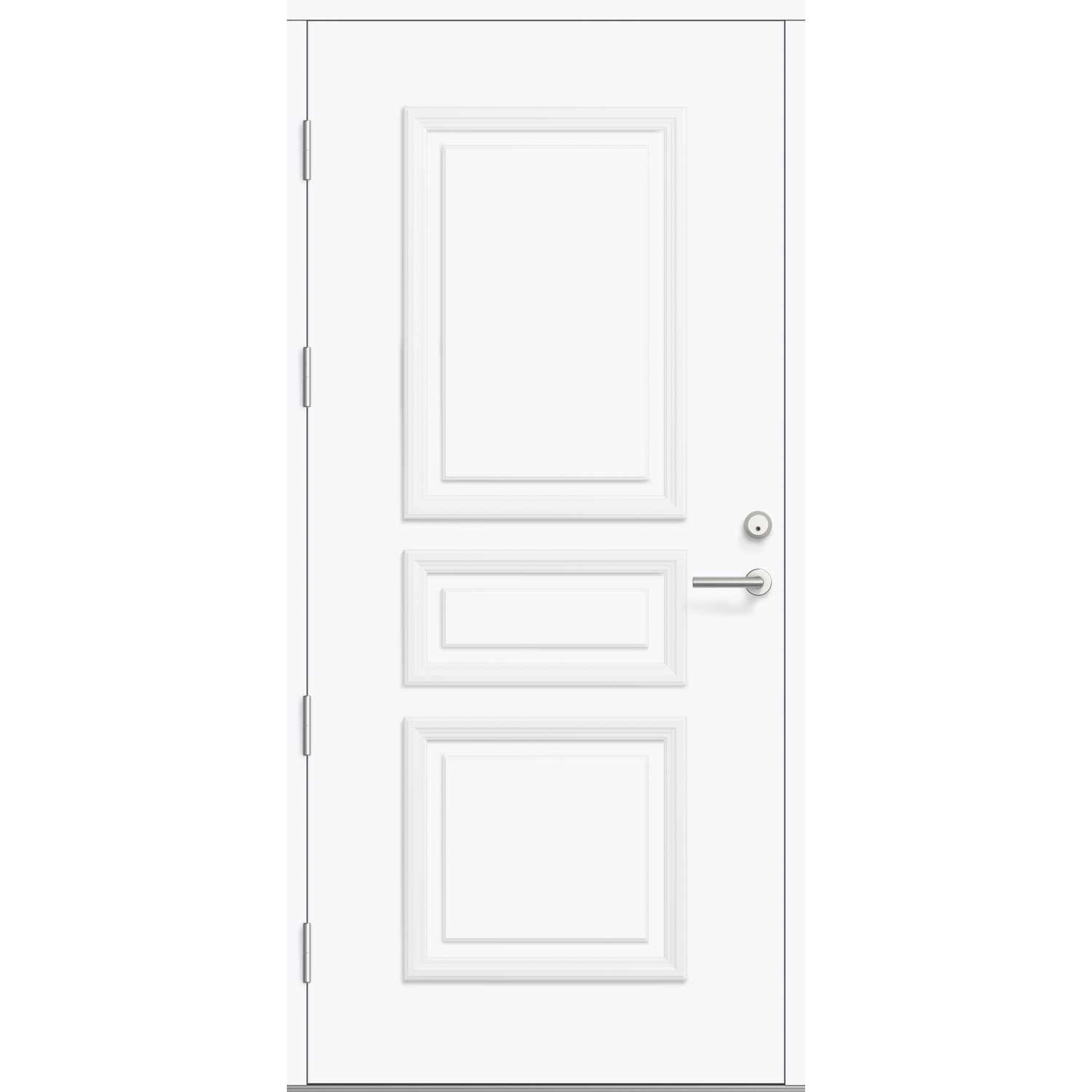 DØR YD FJORD 03 10X21V KLASS HV BxH: 100x210 cm, Venstre, NCS S-0500-N, Klassisk Hvit