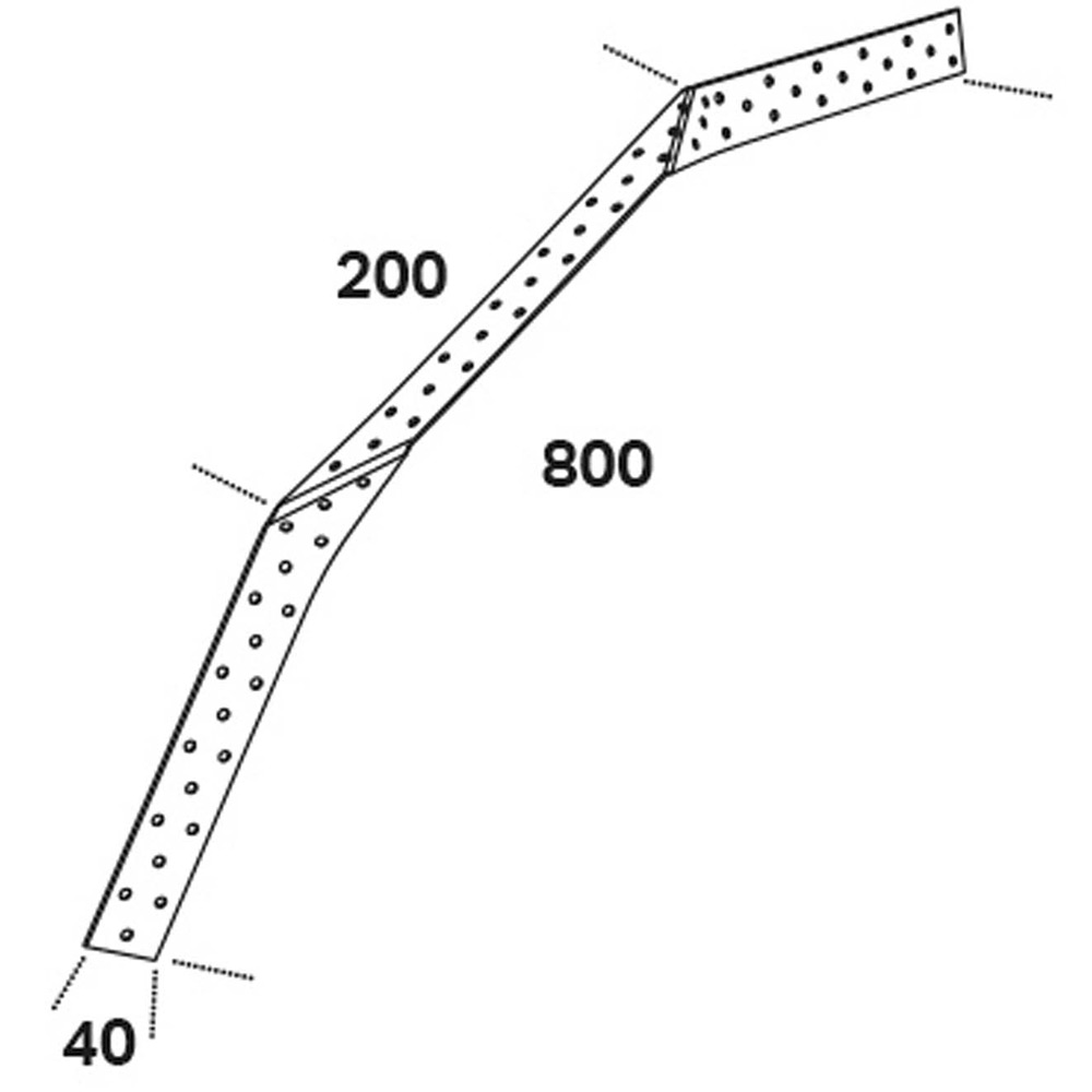 Bjelkestropp FAST JS 40x800x2,0 mm