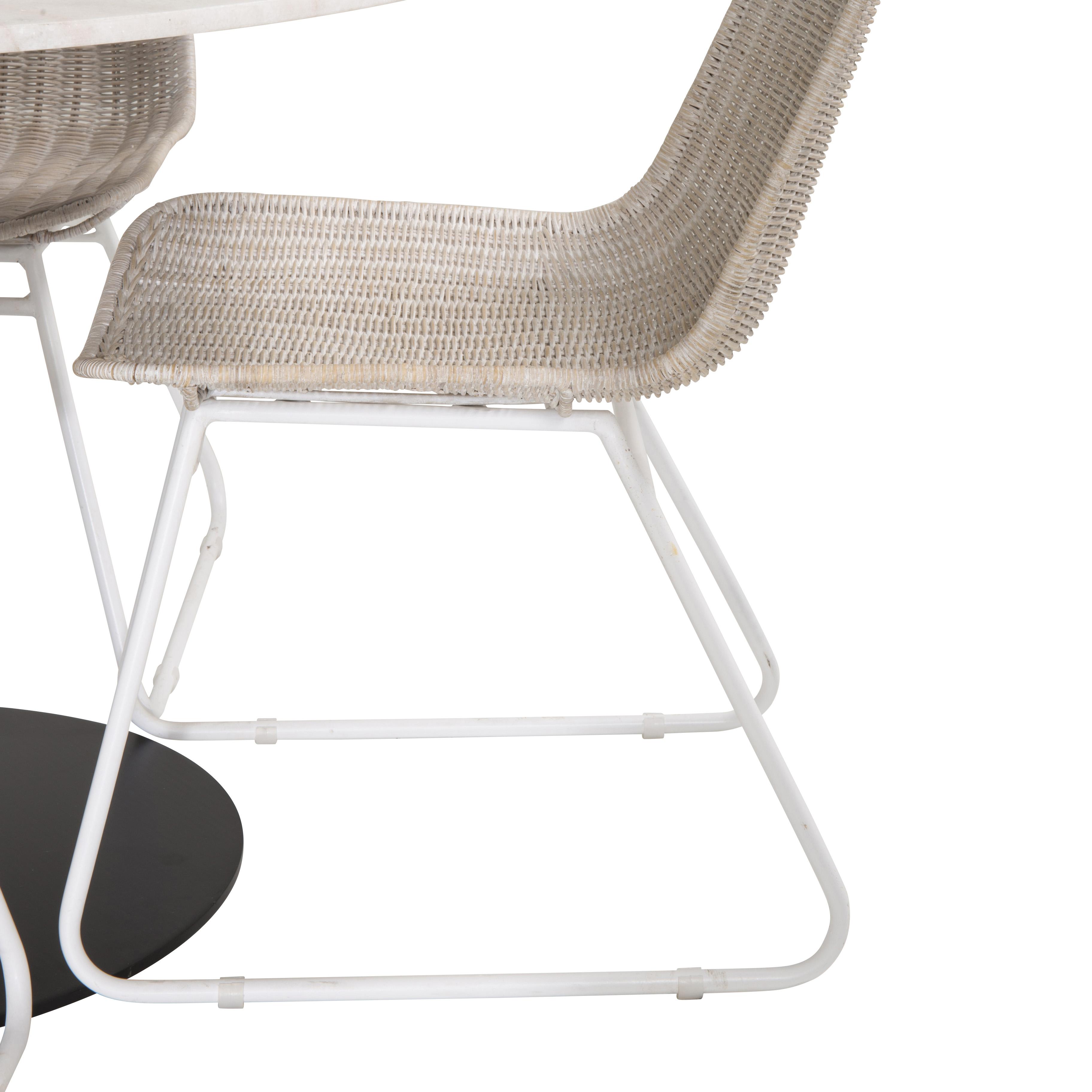 Spisegruppe Venture Home Estelle Rund med 4 Cornelia Stoler