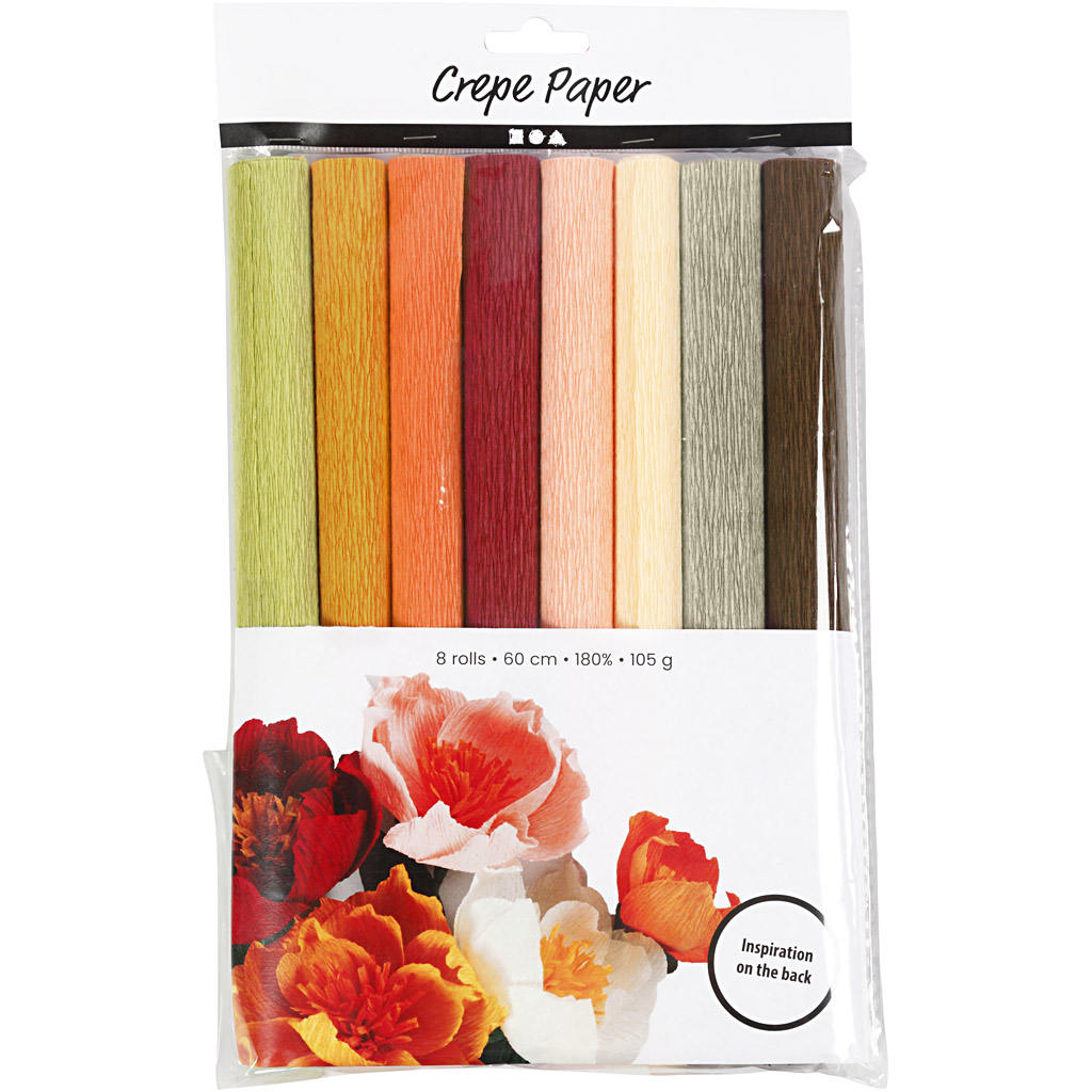 Kreppapir Creativ Company Duse Farger 25x60 cm Fint