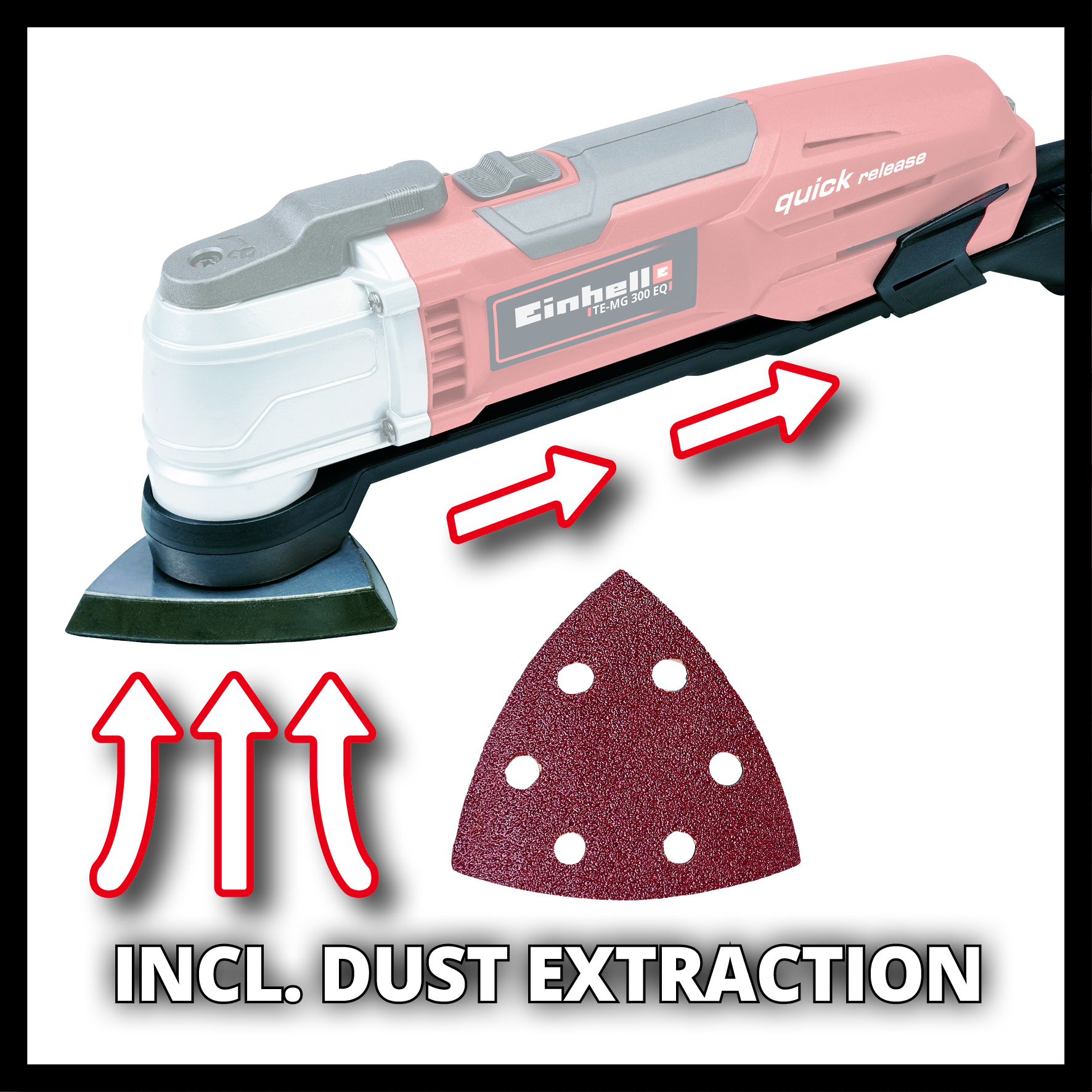 Multiverktøy Einhell TE-MG 300 E med kit tilbehør