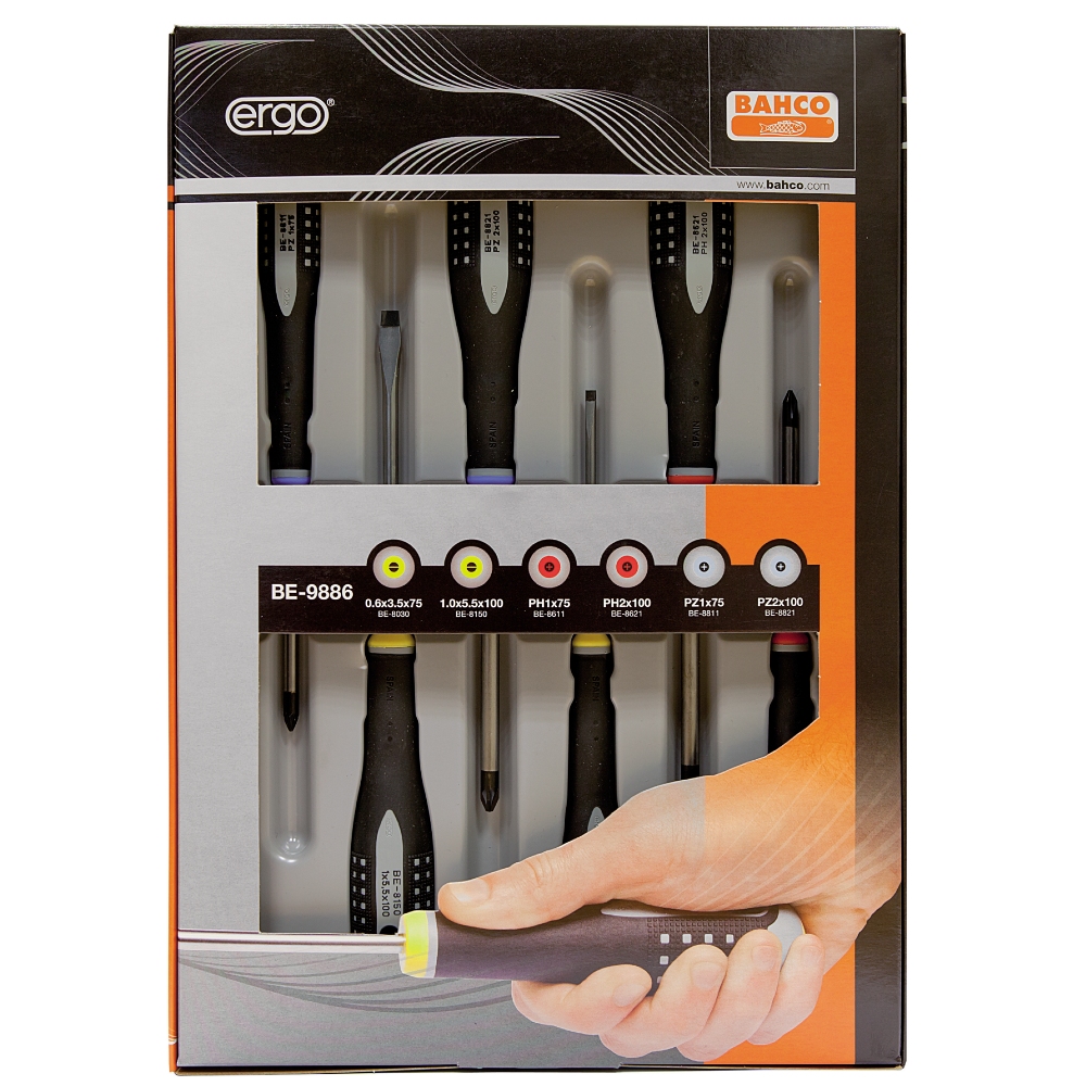 Skrujernsett Ergo Be-9886 Bahco