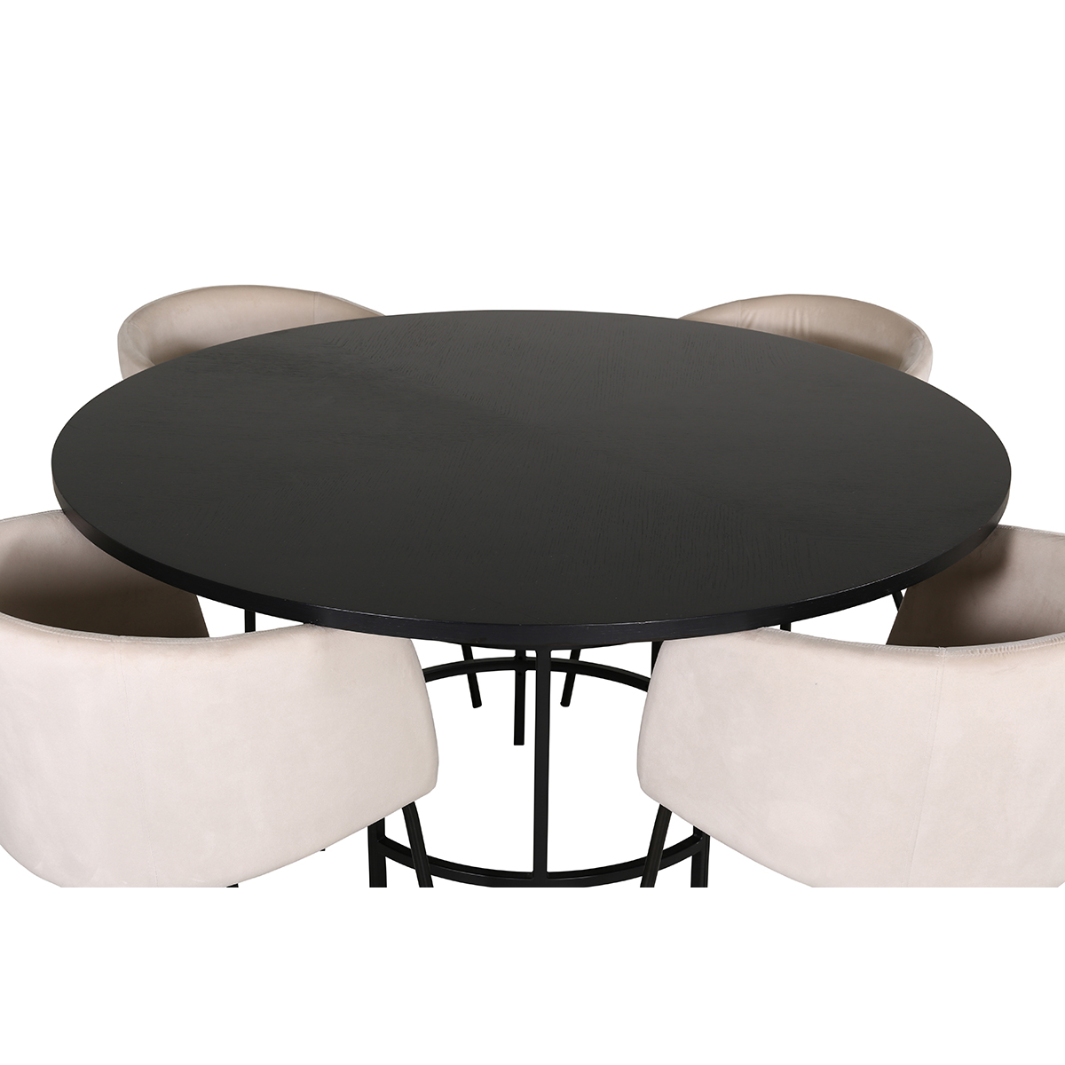 Spisegruppe furniture/fashion Copenhagen Ø140 cm med 4 Berit Stoler