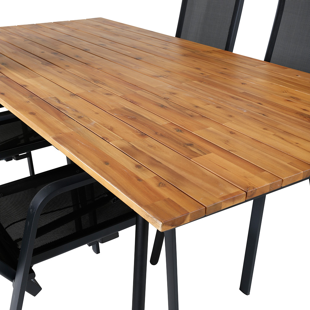 Spisegruppe Venture Home Chane med 4 Curz Spisestoler