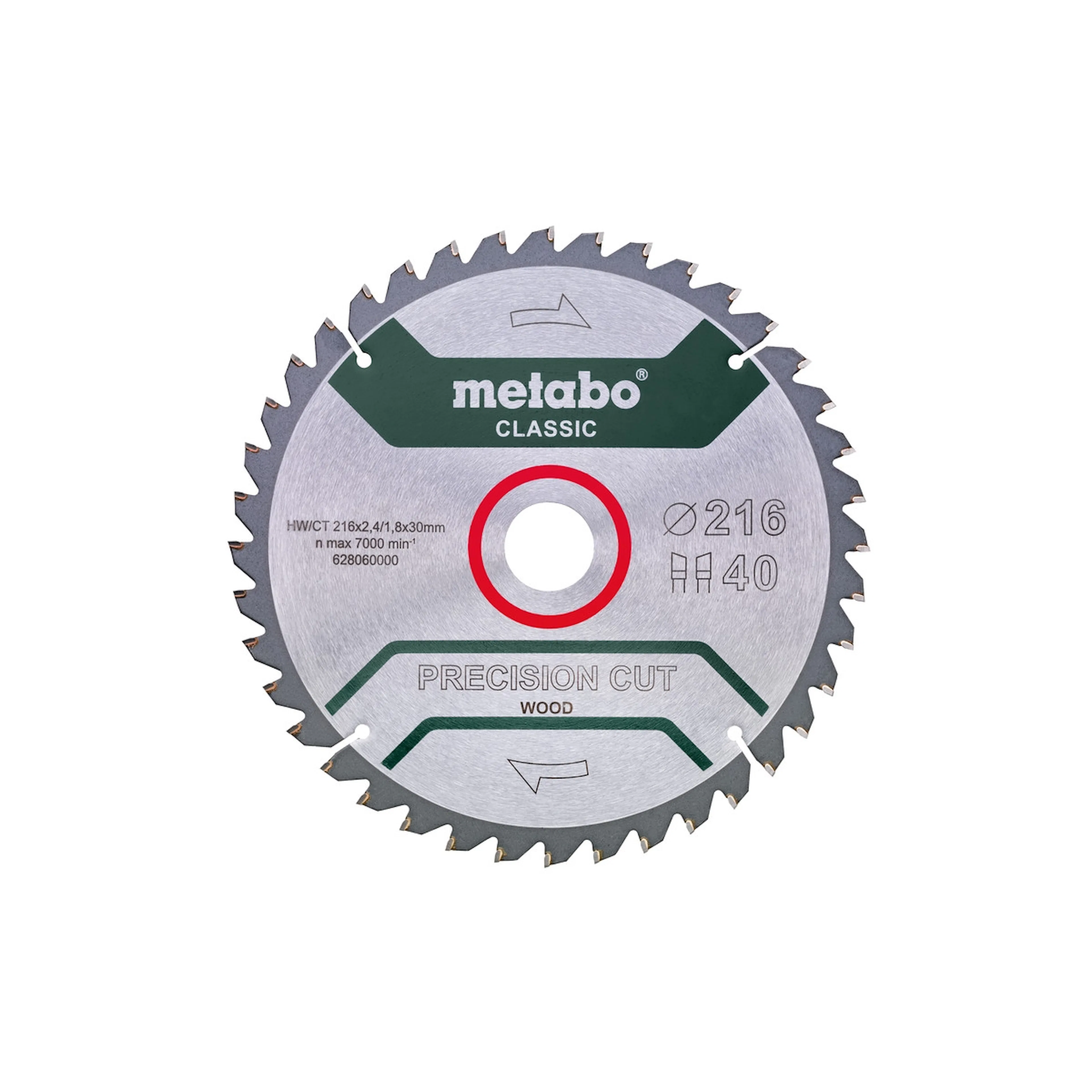 PrecisionCutClassic Metabo 216x30 40 t. KGS 5 gr. Neg.
