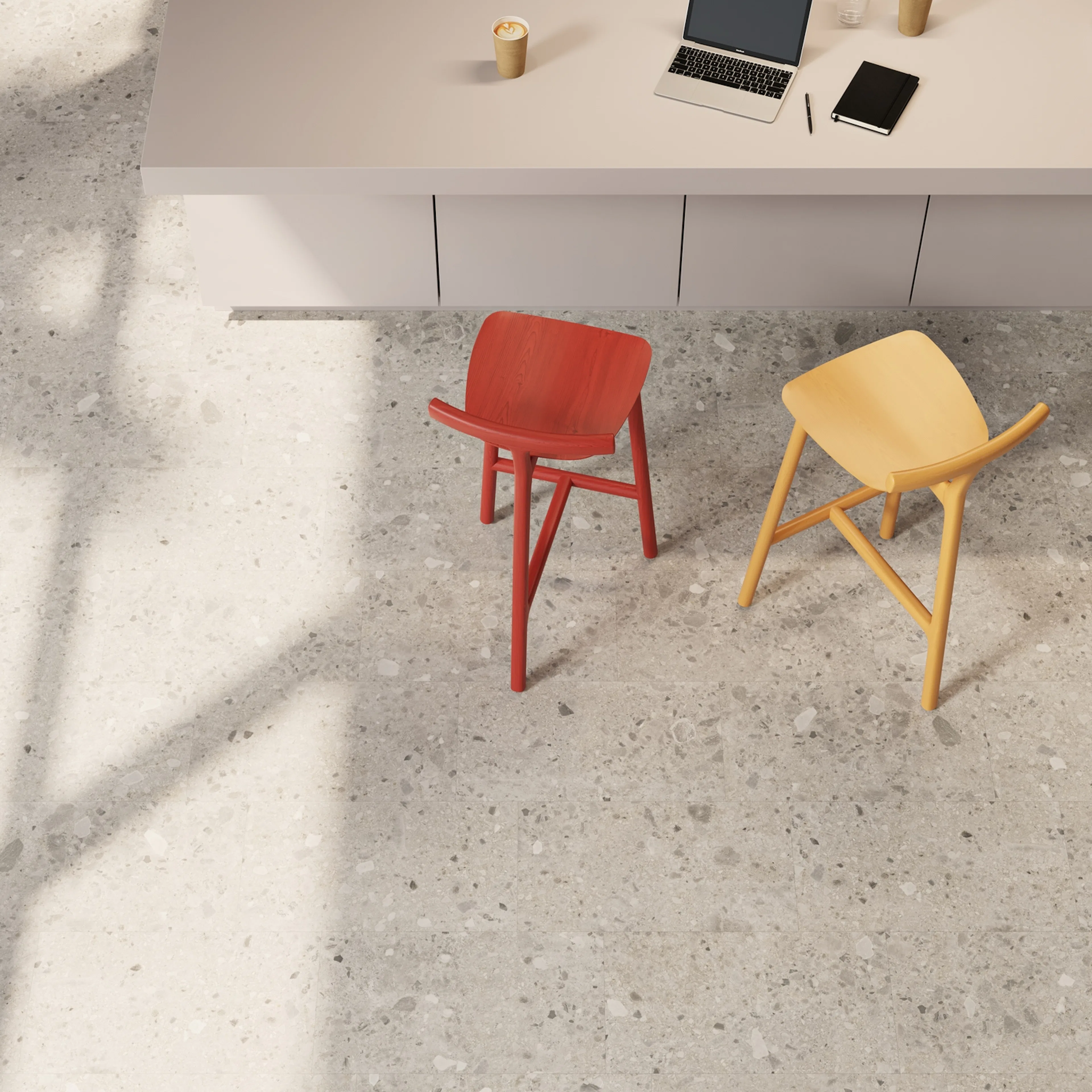 Vinylgulv Tarkett iD Click Ultimate 55 Breccia Grey
