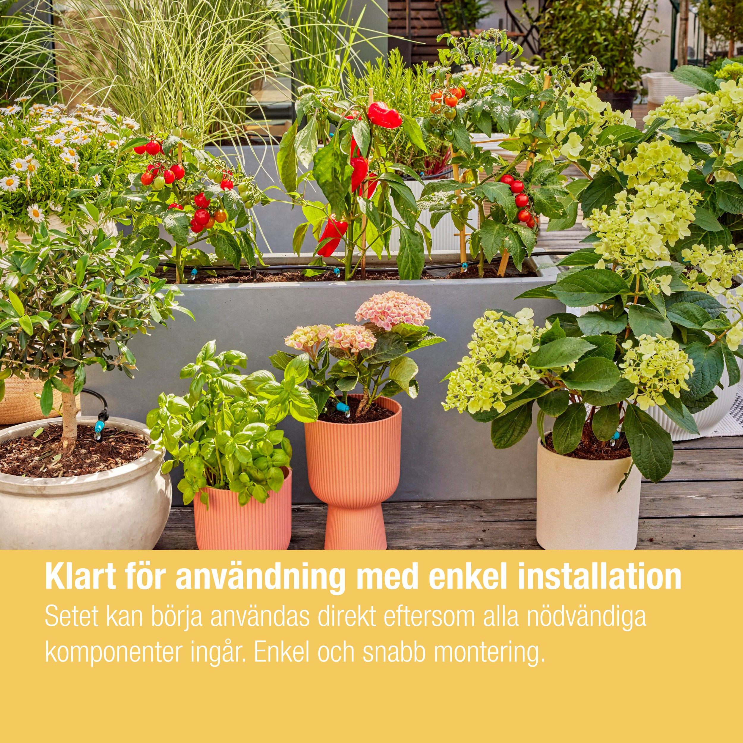 Startsett Gardena Micro-Drip Terrasse 30 Planter