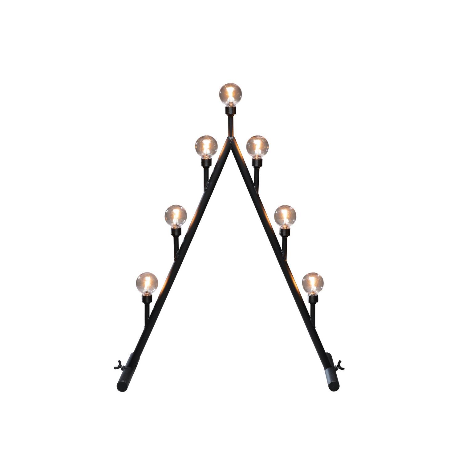 Adventstake Gnosjö Konstsmide 7 Lys LED Sort