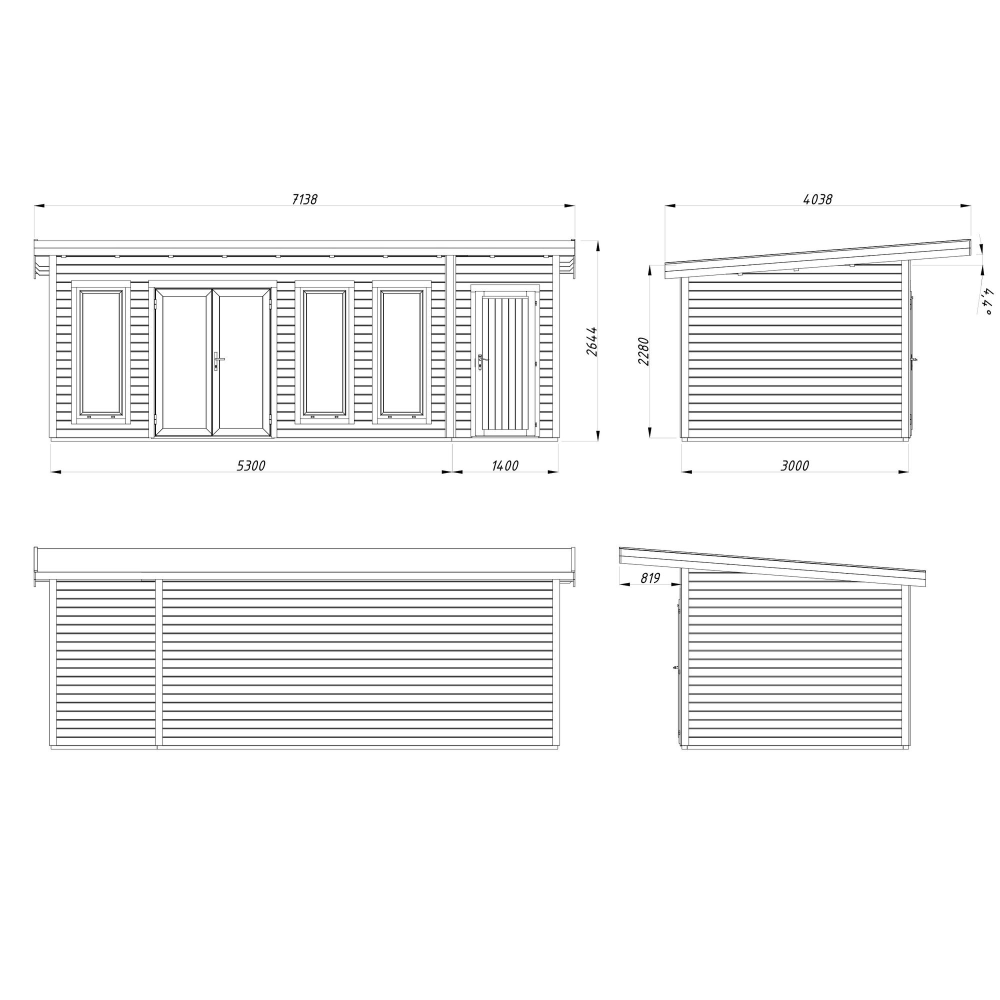 Hagestue Palmako Aurelia 20,1 m² (inv. 19,2 m²)