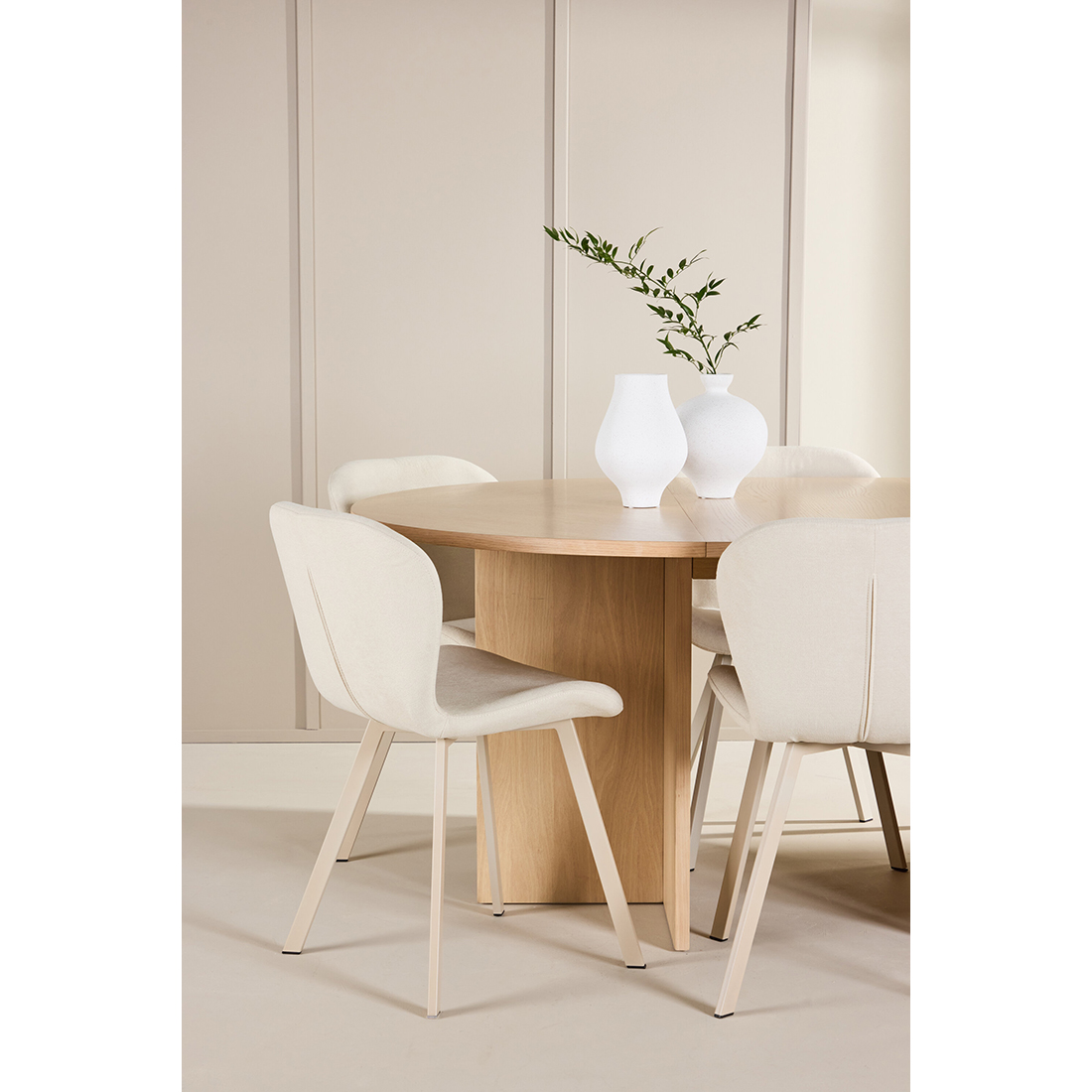 Spisegruppe Venture Home Strada Ø120 cm med 6st Lilja Spisestoler