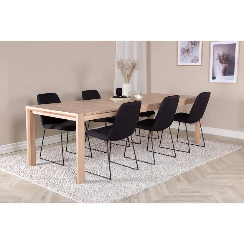 Spisegruppe Venture Home Slider med 6 Muce Stoler