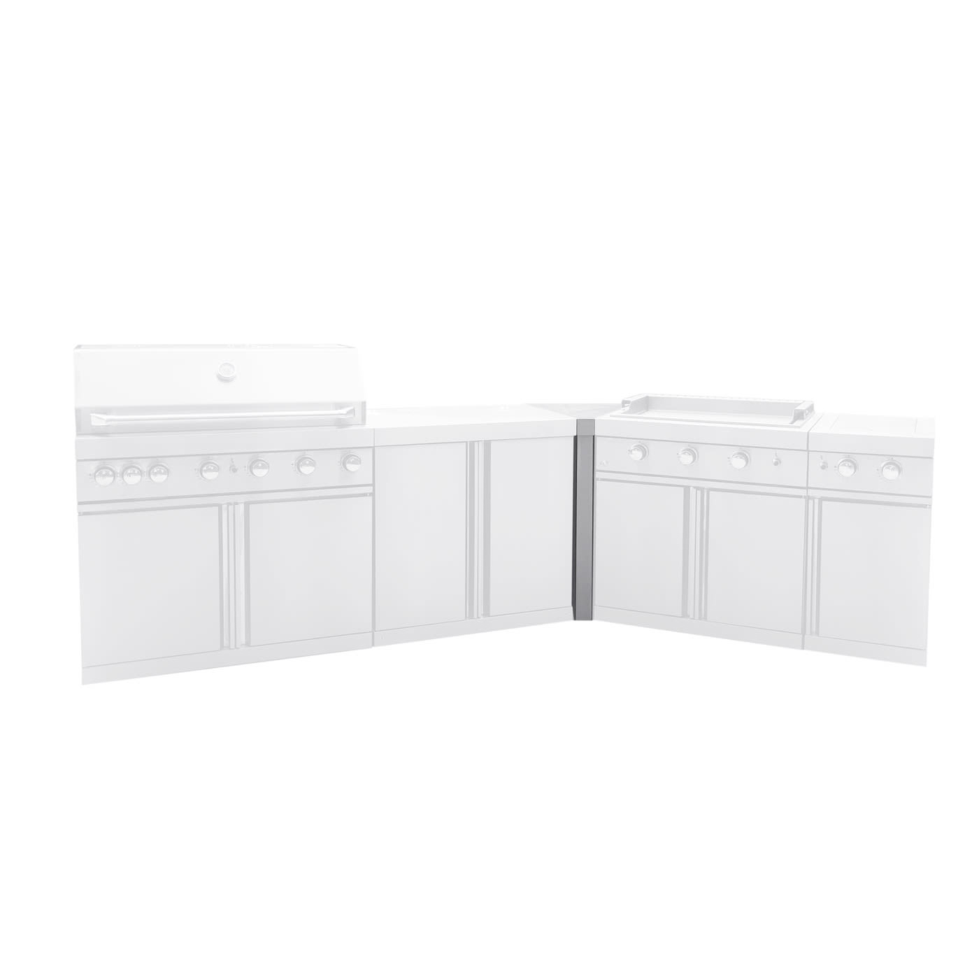 Hjørnemodul Myoutdoorkitchen Stainless Collection 45°