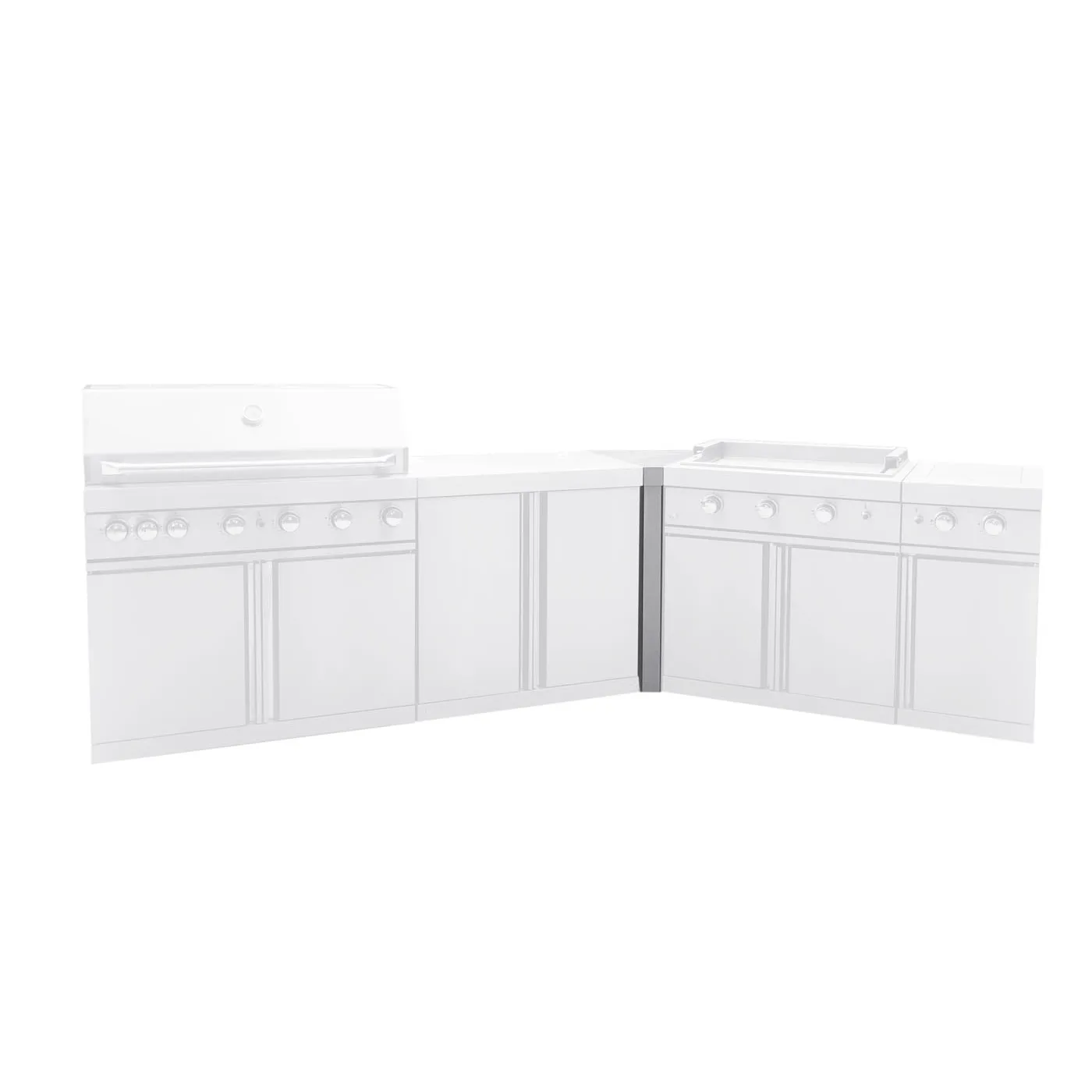 Hjørnemodul Myoutdoorkitchen Stainless Collection 45°