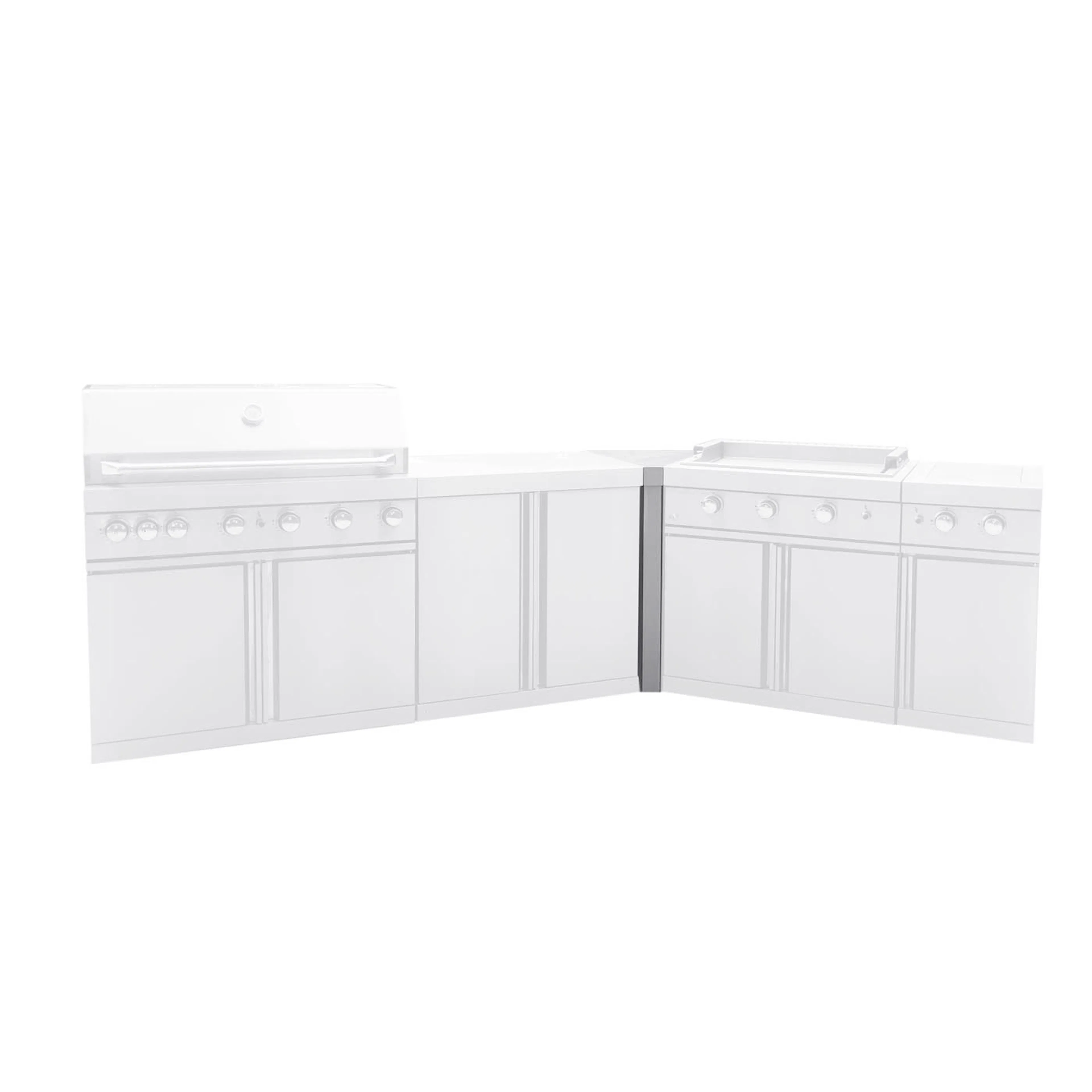 Hjørnemodul Myoutdoorkitchen Stainless Collection 45°