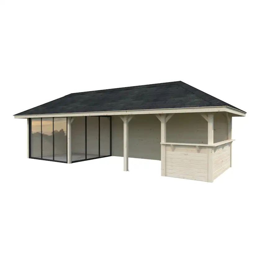 Hagestue Palmako Bianca 24,9 m2 Sett 215 Slide