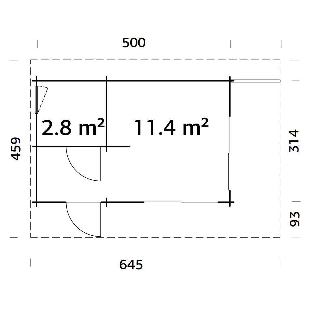 Gjestehytte Palmako Cecilia 14,2 M2