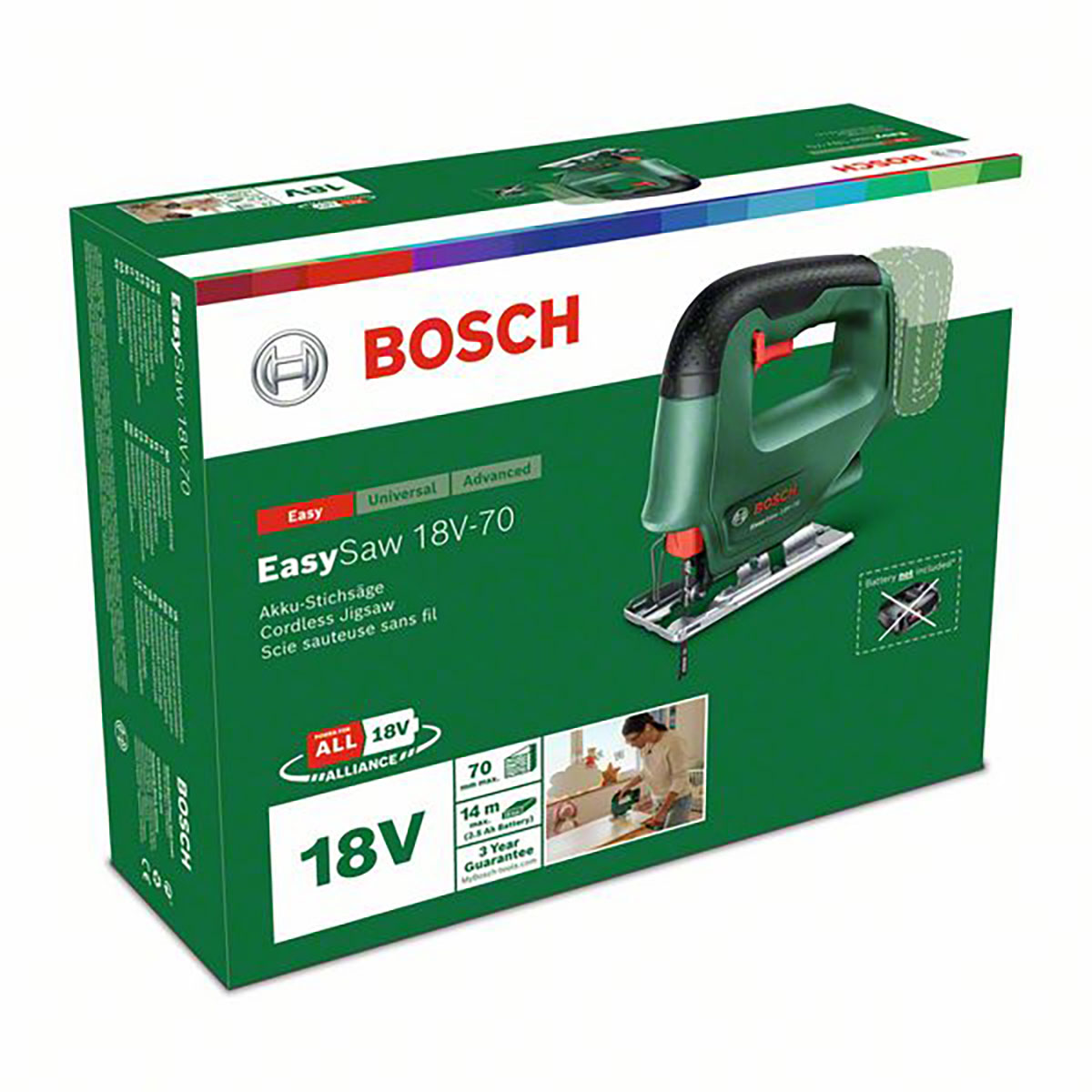 Stikksag Bosch Power Tools 18V-70