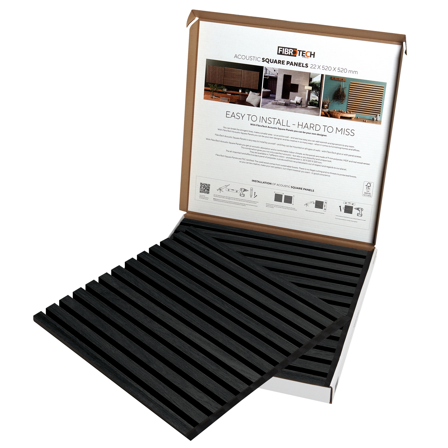 Akustikkpanel Fibrotech Square