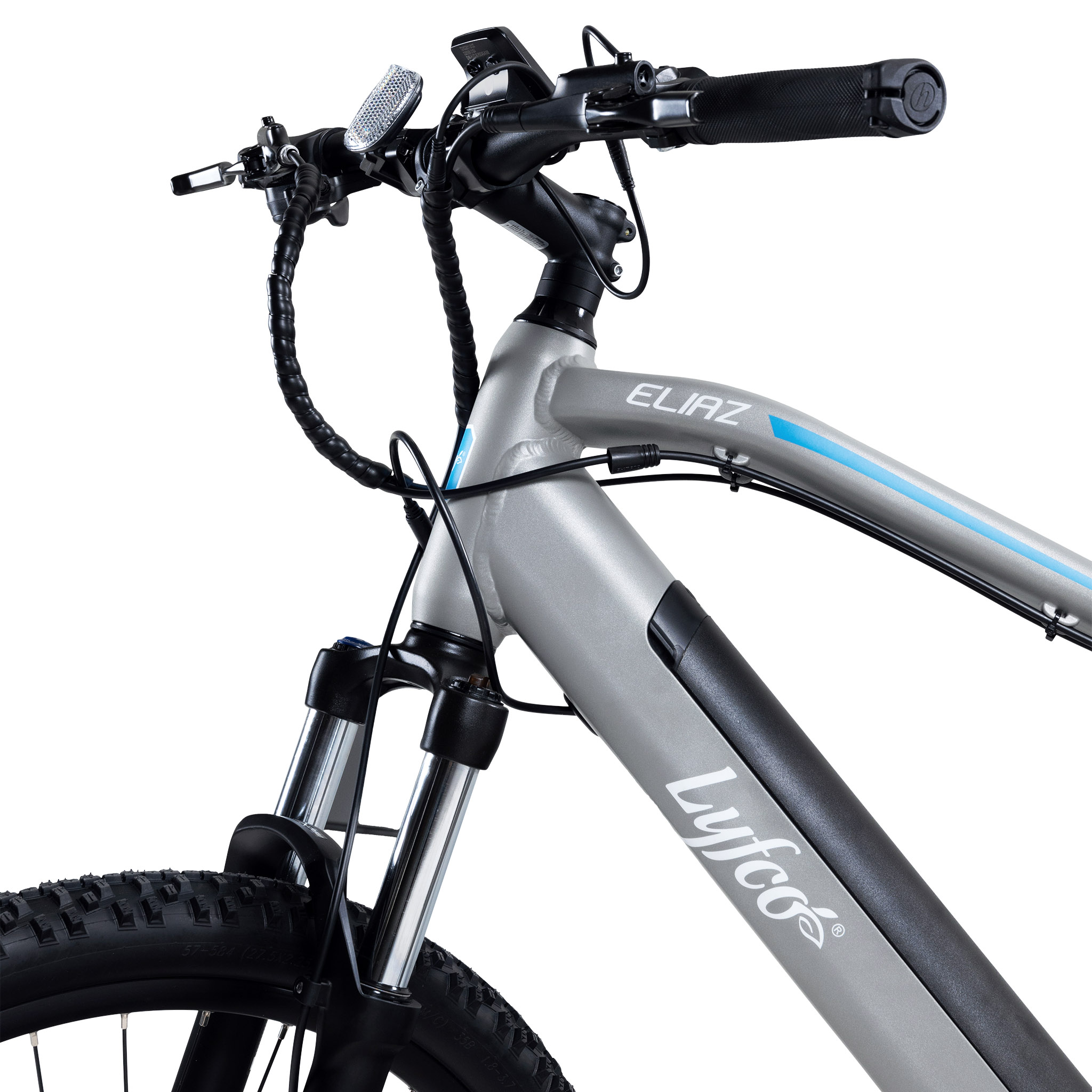Elsykkel Lyfco MTB 27,5" Eliaz 14 Ah Sølv