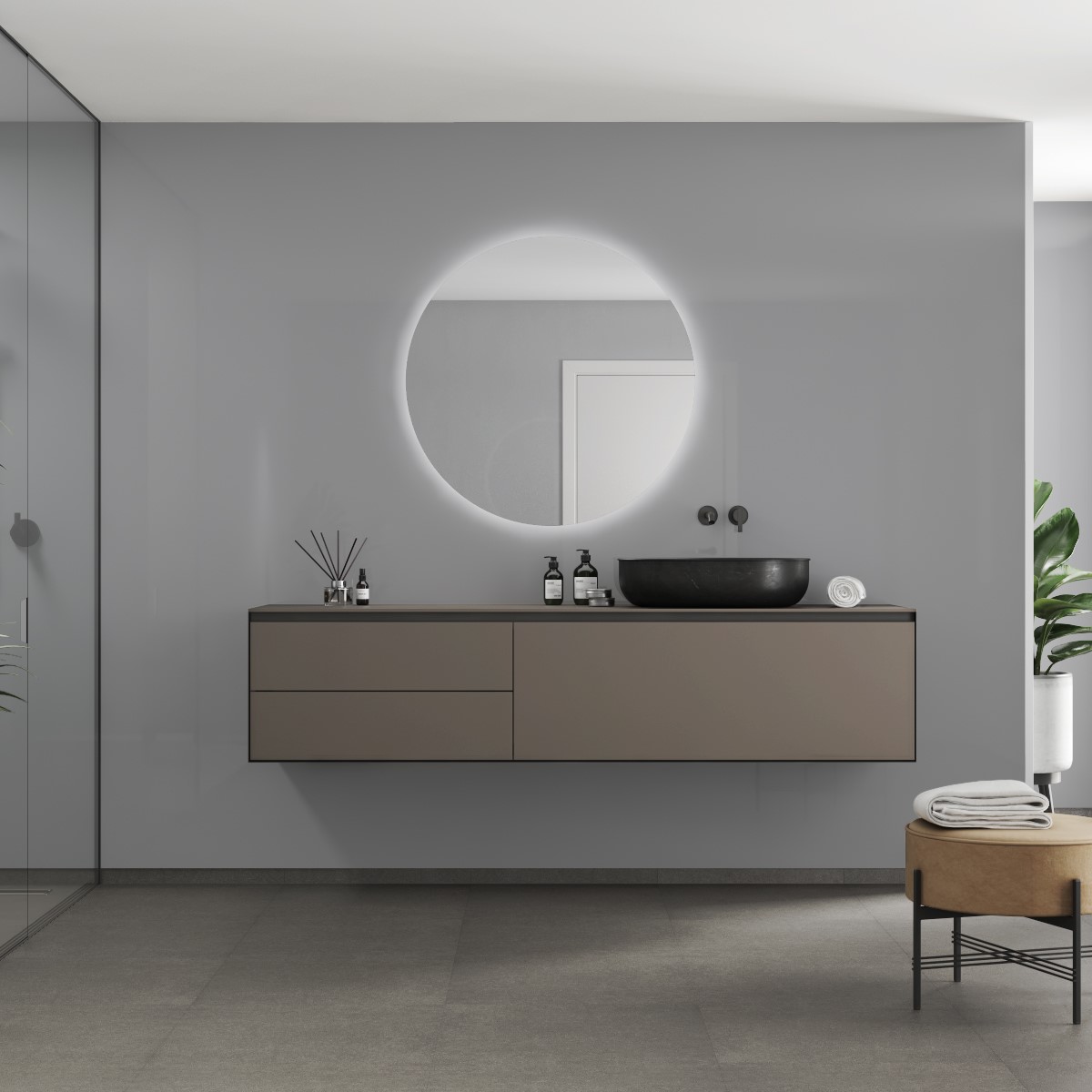 Baderomspanel Fibo 4115 F00 Medium Grey