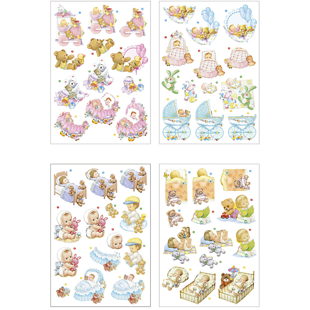 3D Motiv Creativ Company Baby 4 Ark/1 Pk