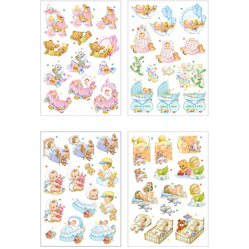 3D Motiv Creativ Company Baby 4 Ark/1 Pk