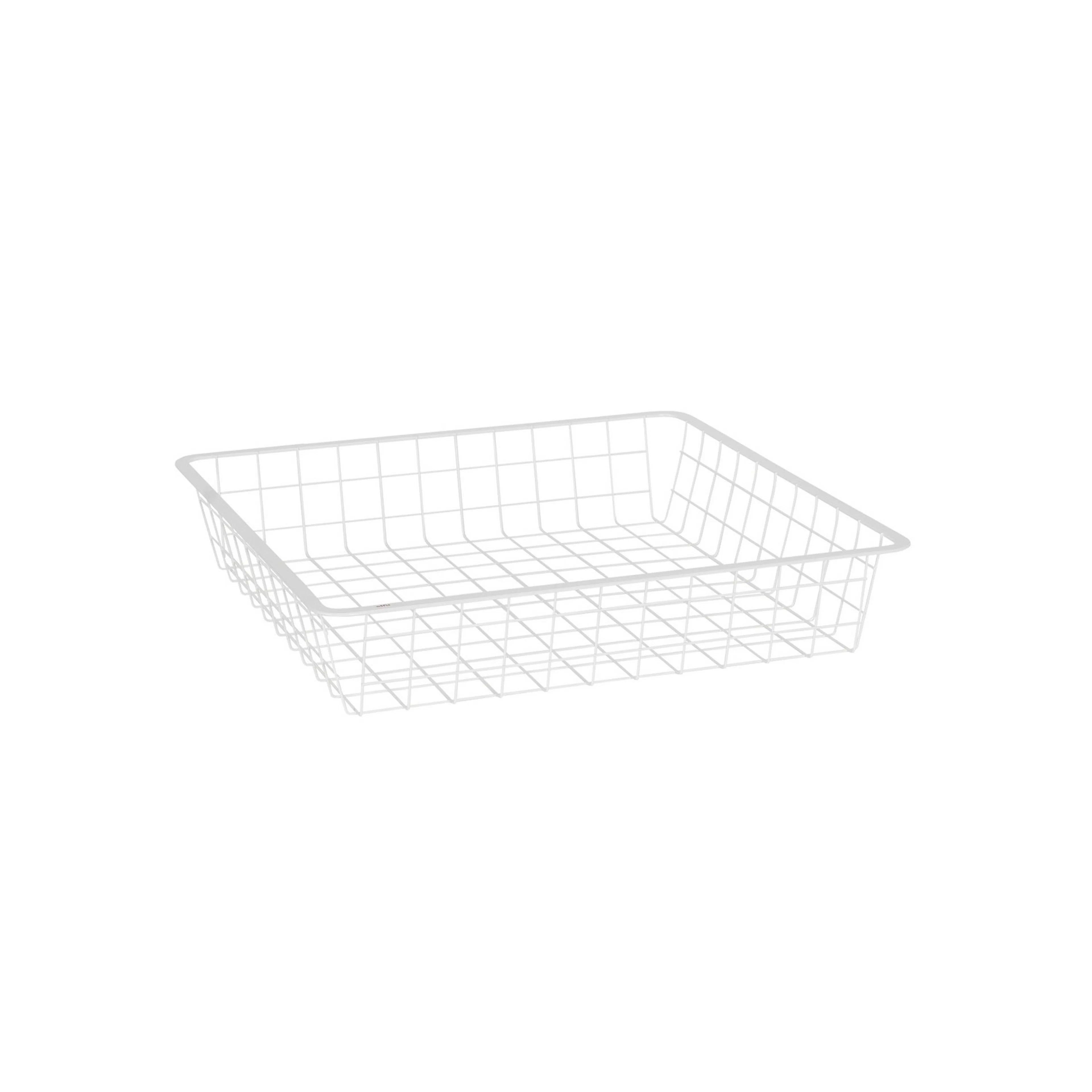 TRÅDKURV UTTRKSRAM 45X40X8 HV Hvit, BxDxH: 427x427x85 mm