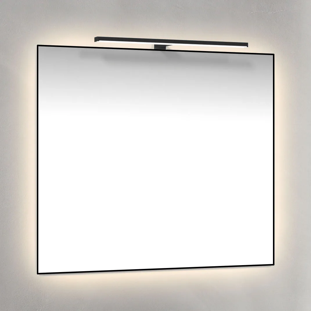 Speil Macro Design Crown Ambilight T-belysning med Ramme