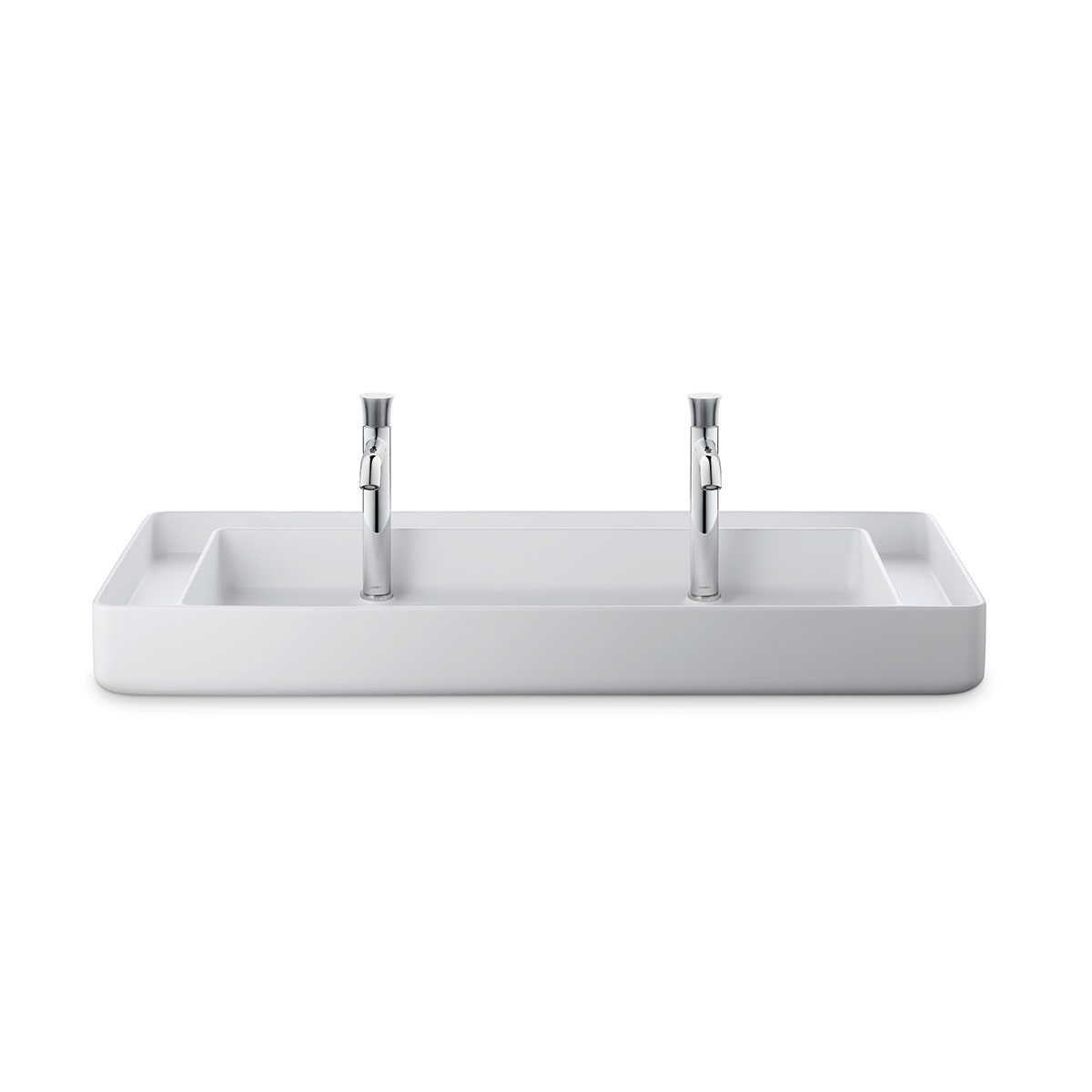 Tvättställ Duravit Bento Starck Box för Placering på Bänkskiva DuroCast Plus