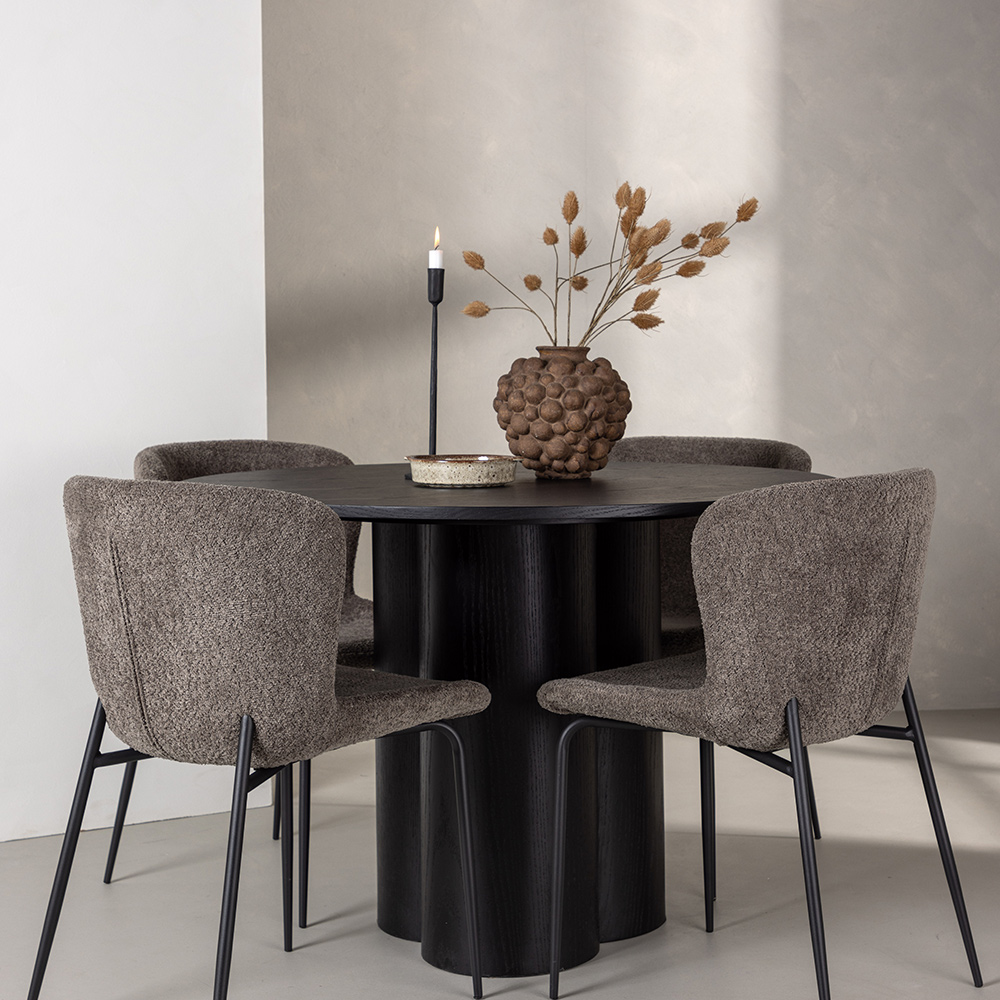 Spisegruppe Venture Home Olivia med 4 Modesto Stoler